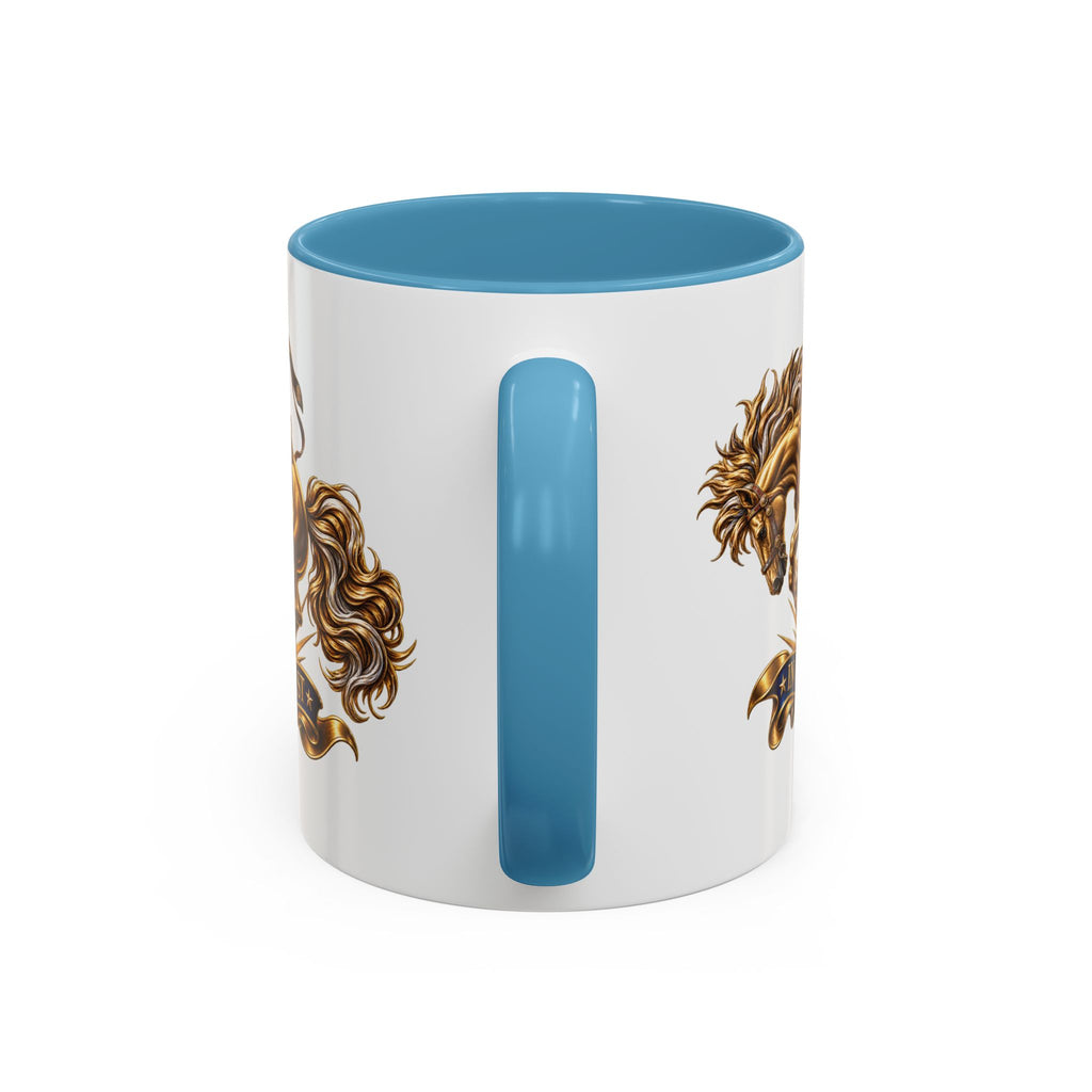 In God We Trust Golden Horse Accent Coffee Mug