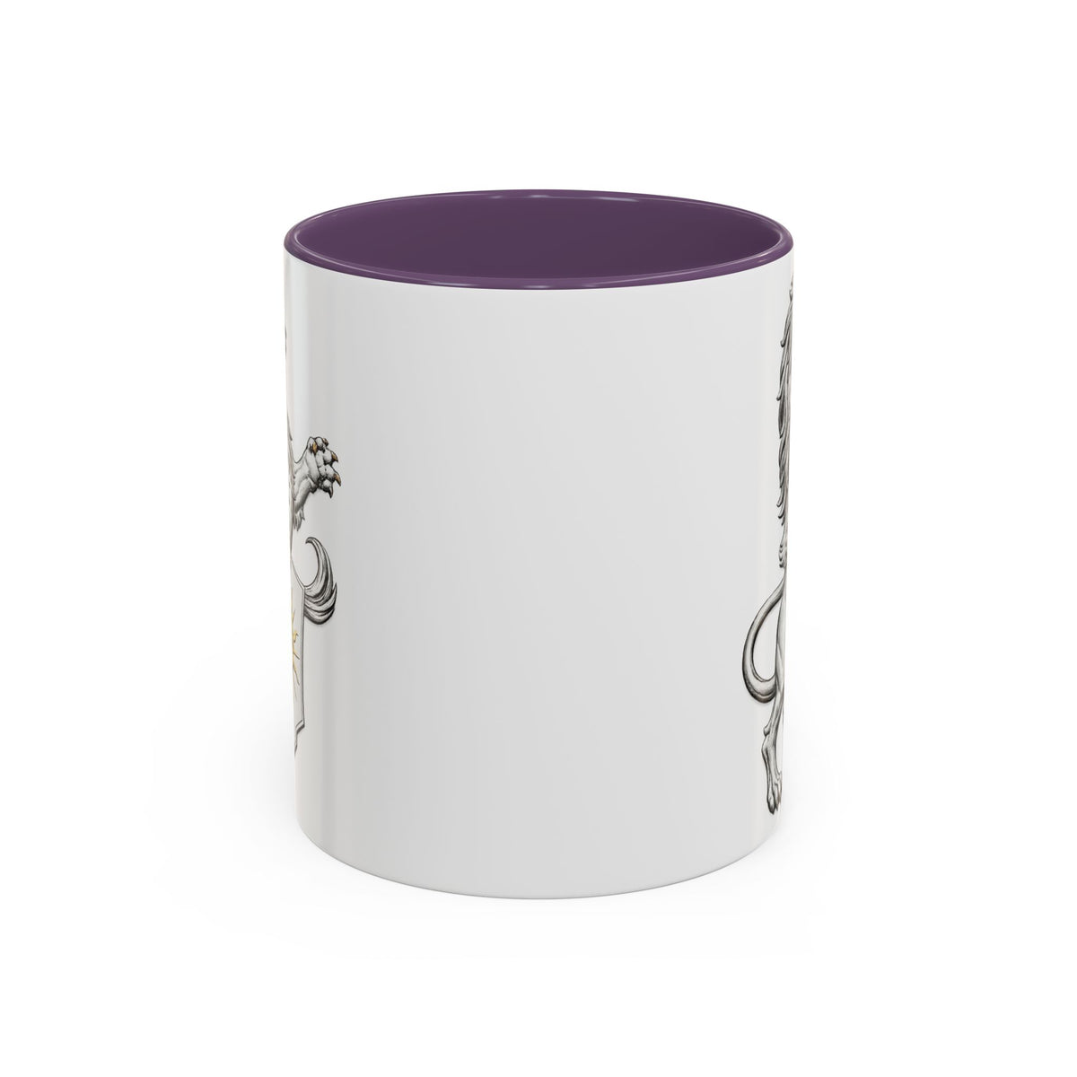 Royal Lion Crest Coffee Mug — Heraldic Crowned Lion Design (11/15oz)