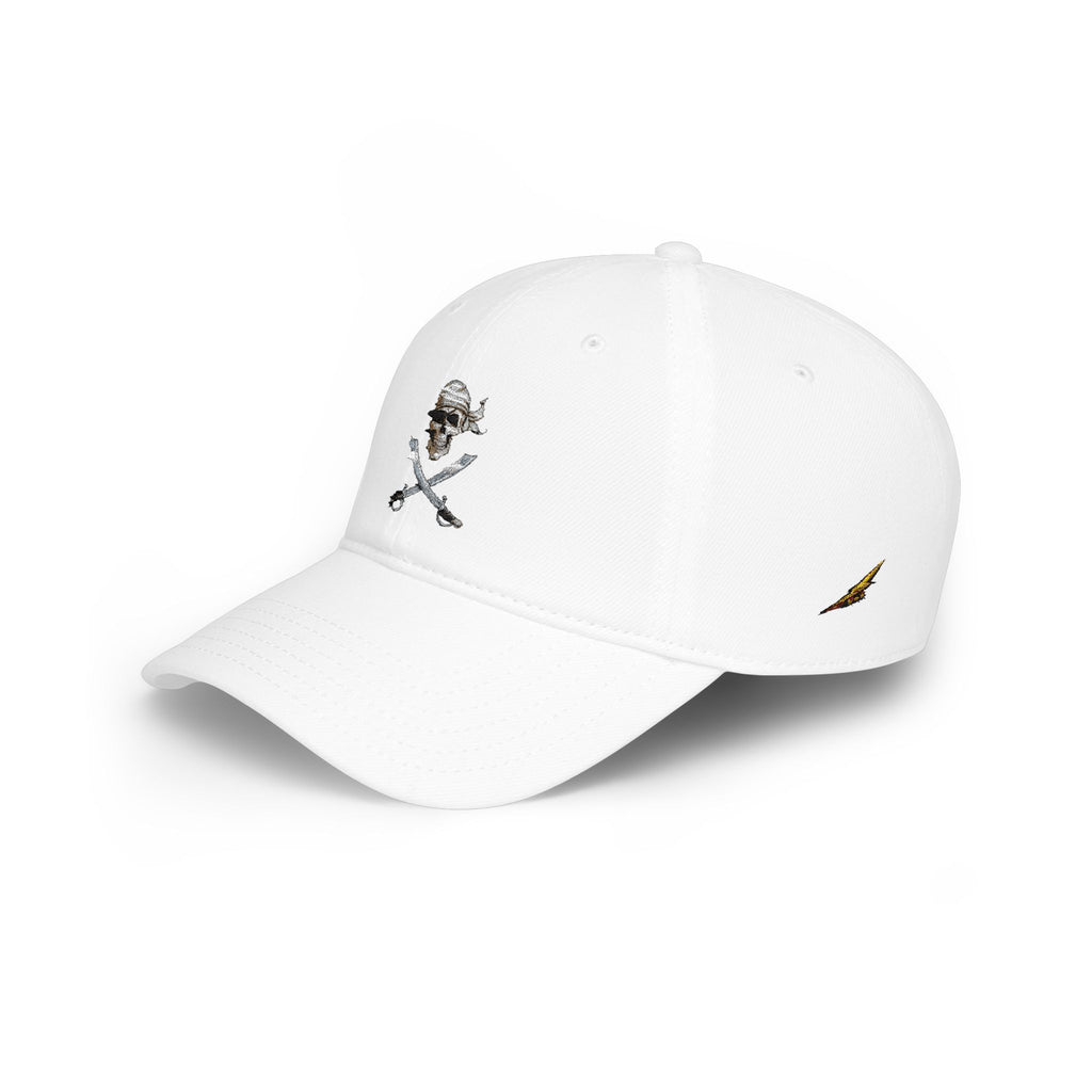 Skull & Crossbones Low Profile Baseball Cap – Pirate Hat