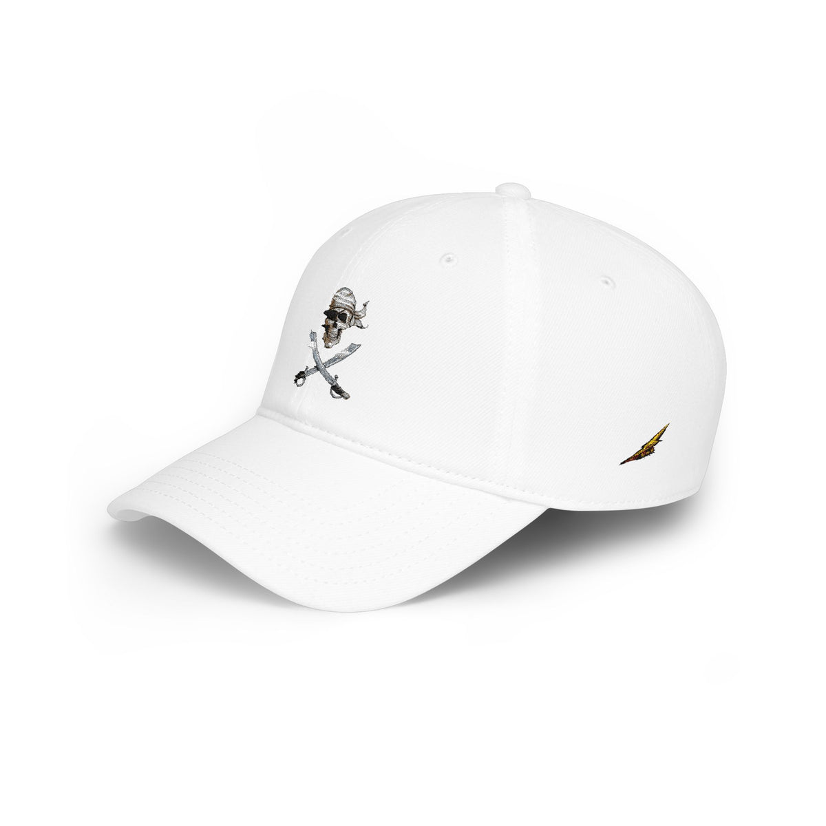 Skull & Crossbones Low Profile Baseball Cap – Pirate Hat