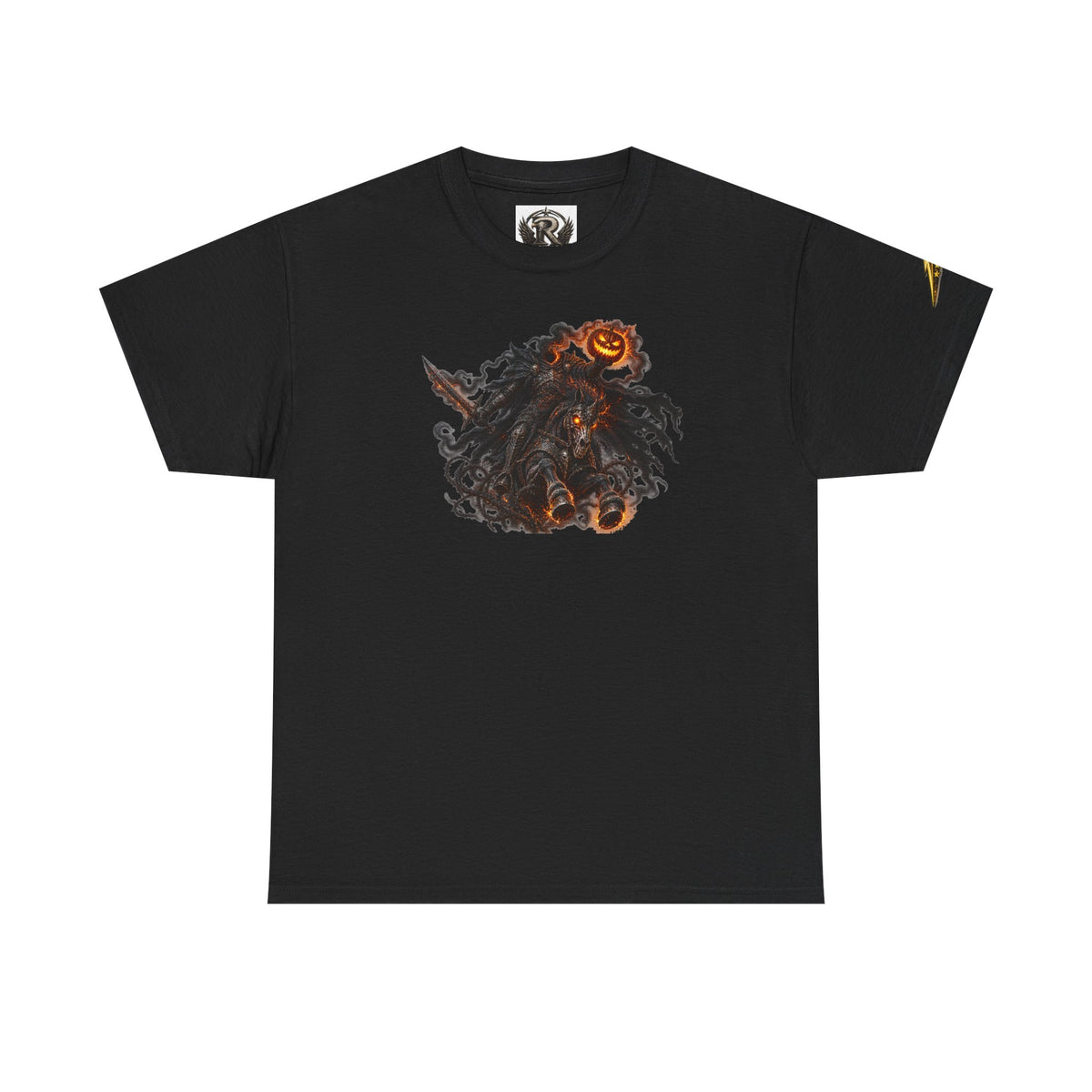 T-Shirt — Gothic Pumpkin Skull Graphic Tee (Halloween Horror Vibe)