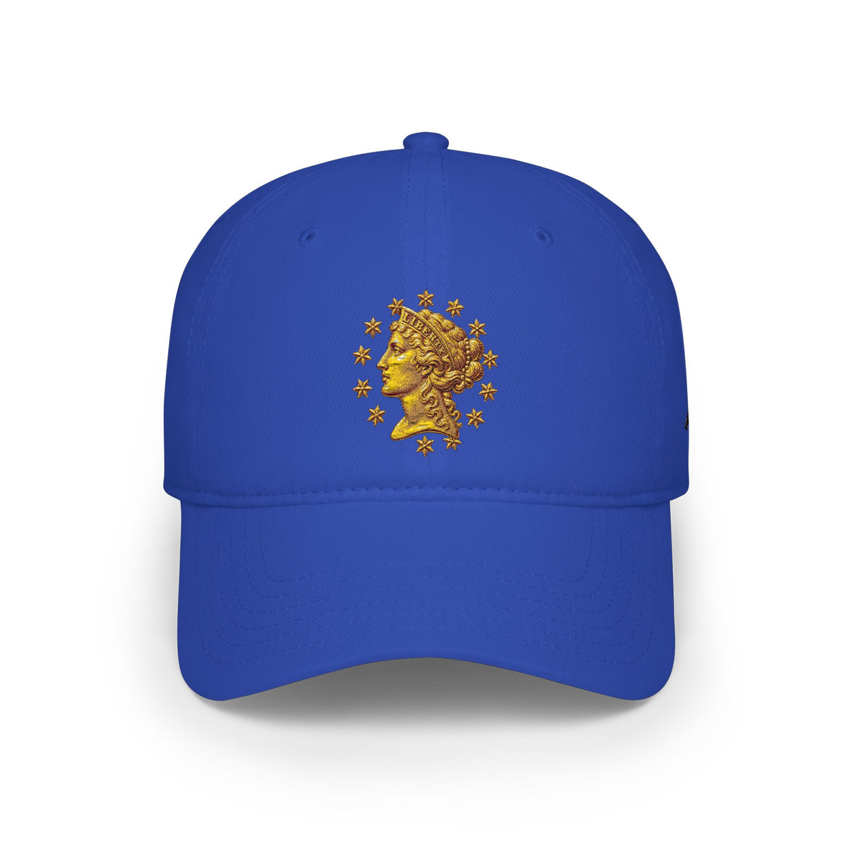 Gold Liberty Skull Cap — Low Profile Baseball Hat