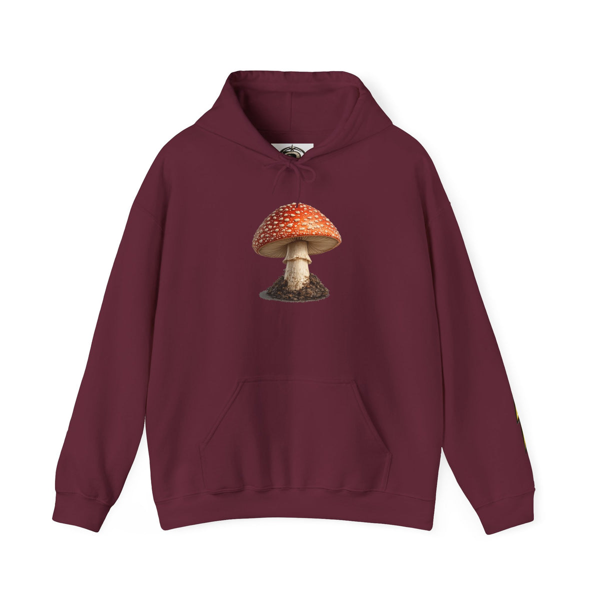 Mushroom Hoodie — Vintage Fly Agaric Fungi Graphic Pullover