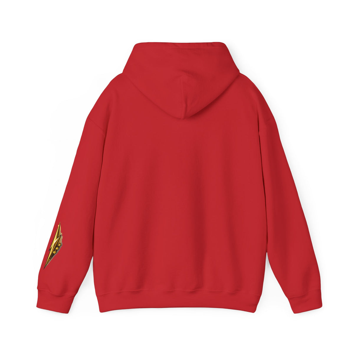 Car Silhouette Hoodie – Red Flame Sports Car Graphic