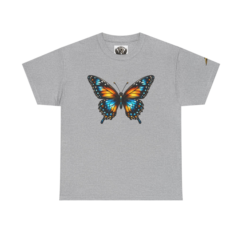 Butterfly Graphic Tee — Vibrant Monarch-Inspired Chest Print