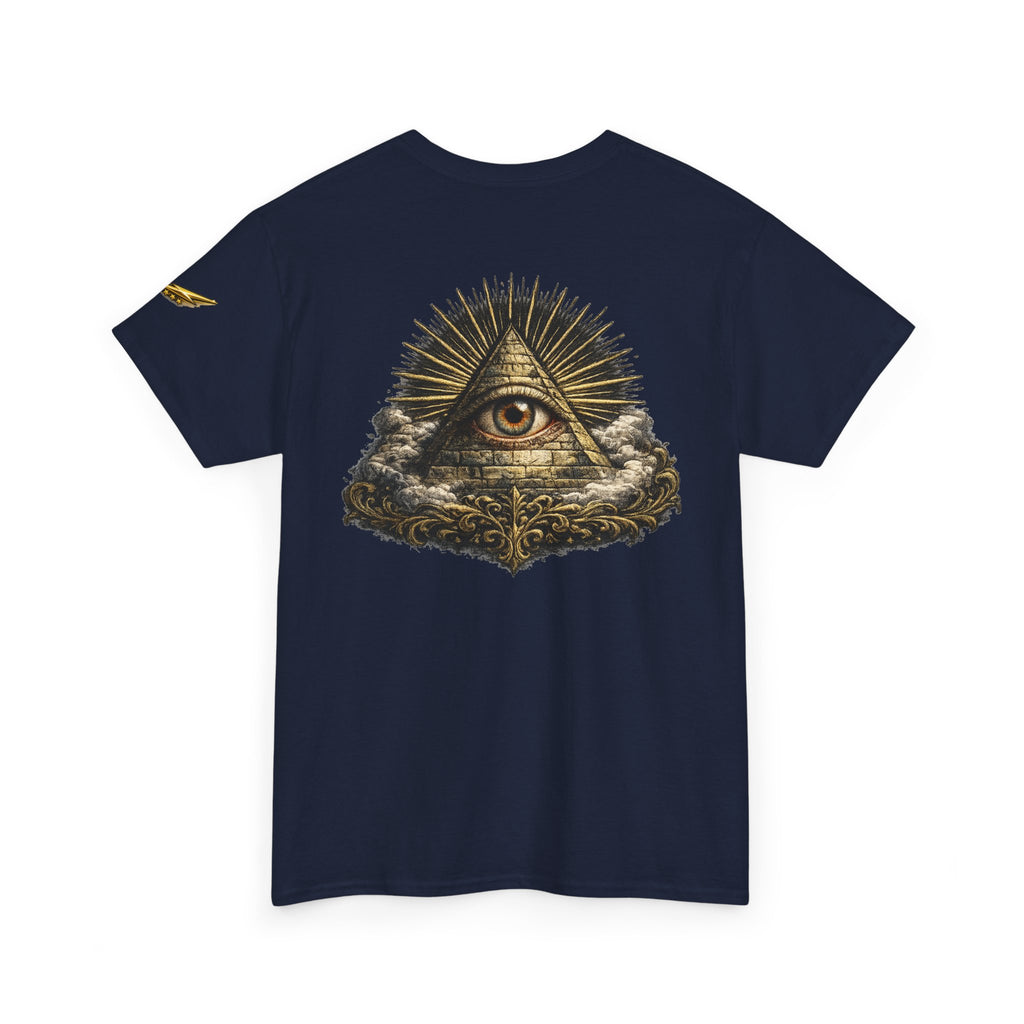 All-Seeing Eye Graphic T-Shirt — Occult Pyramid Art Tee