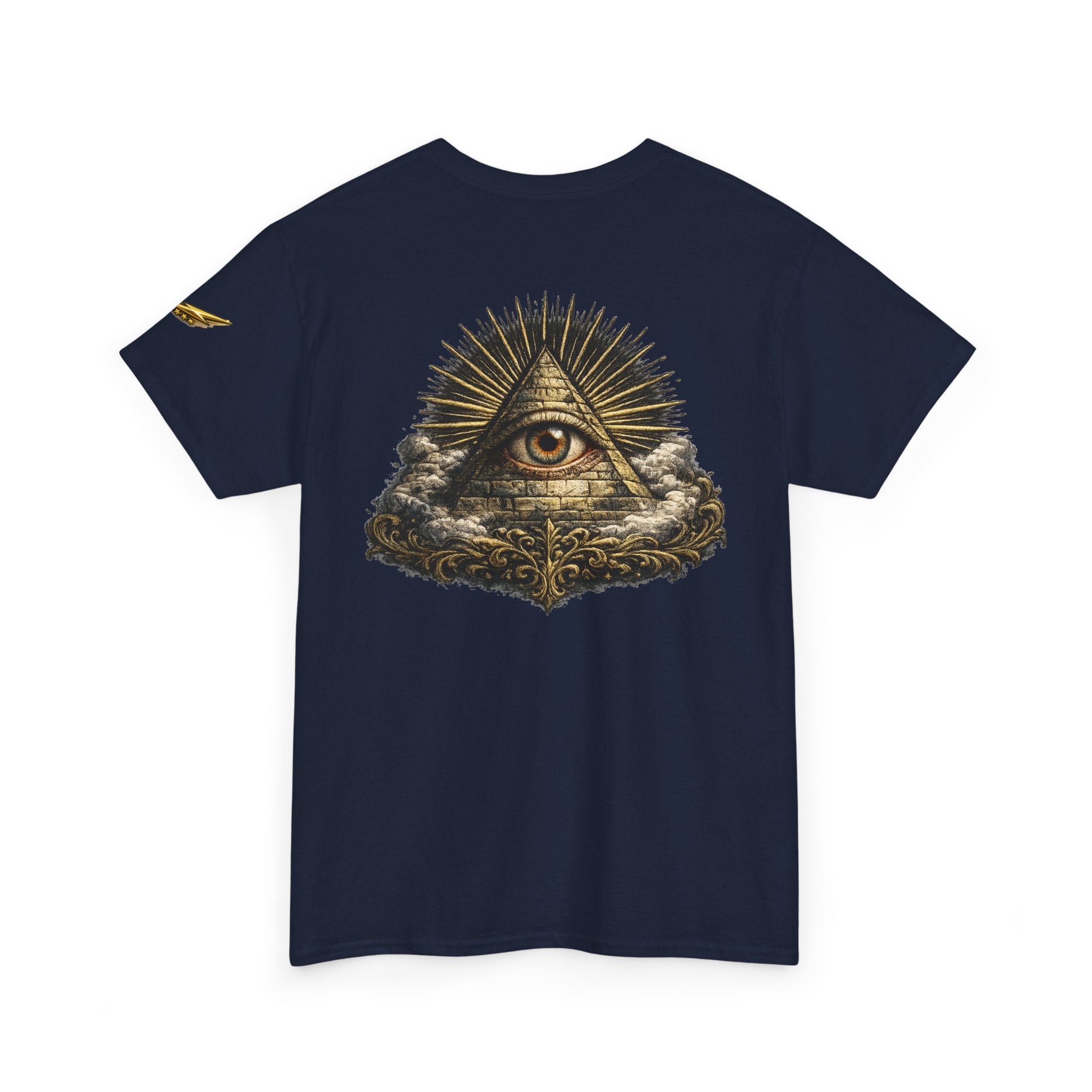 All-Seeing Eye Graphic T-Shirt — Occult Pyramid Art Tee