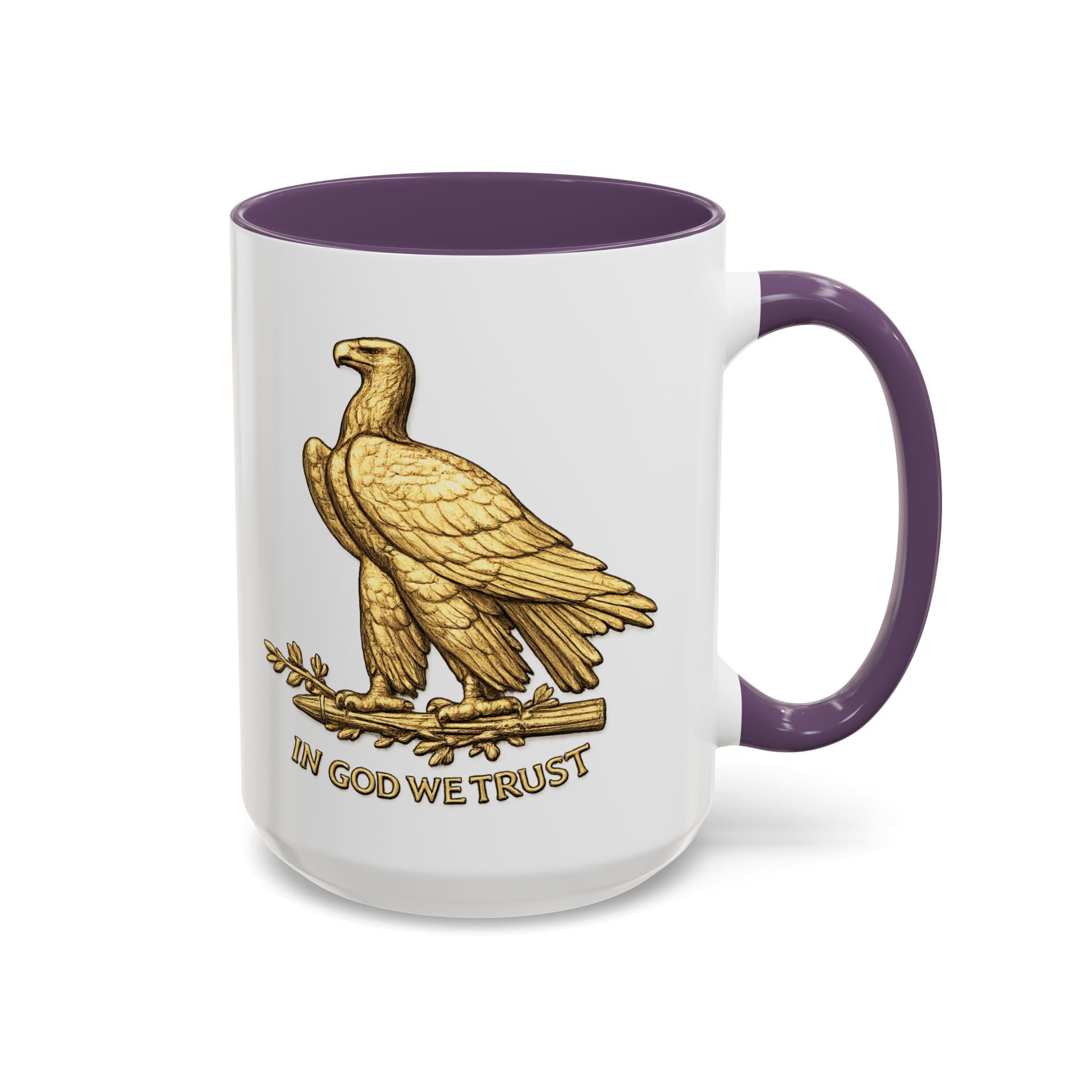 Gold Eagle "In God We Trust" Accent Coffee Mug
