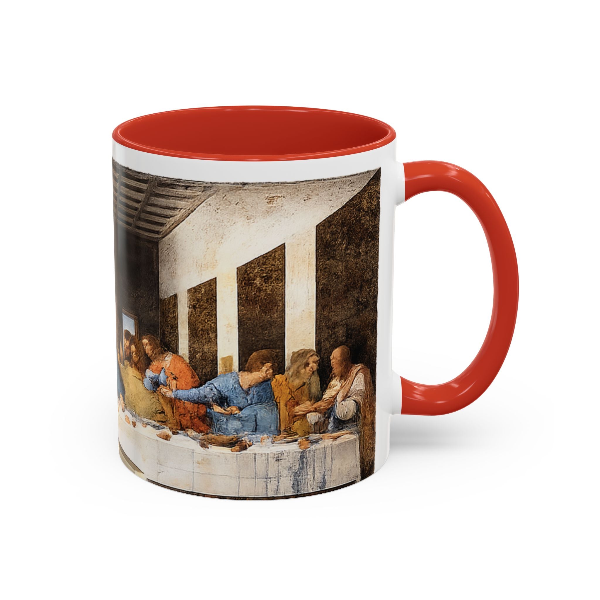 Last Supper Accent Coffee Mug — Religious Art Ceramic Coffee Cup (11/15oz)