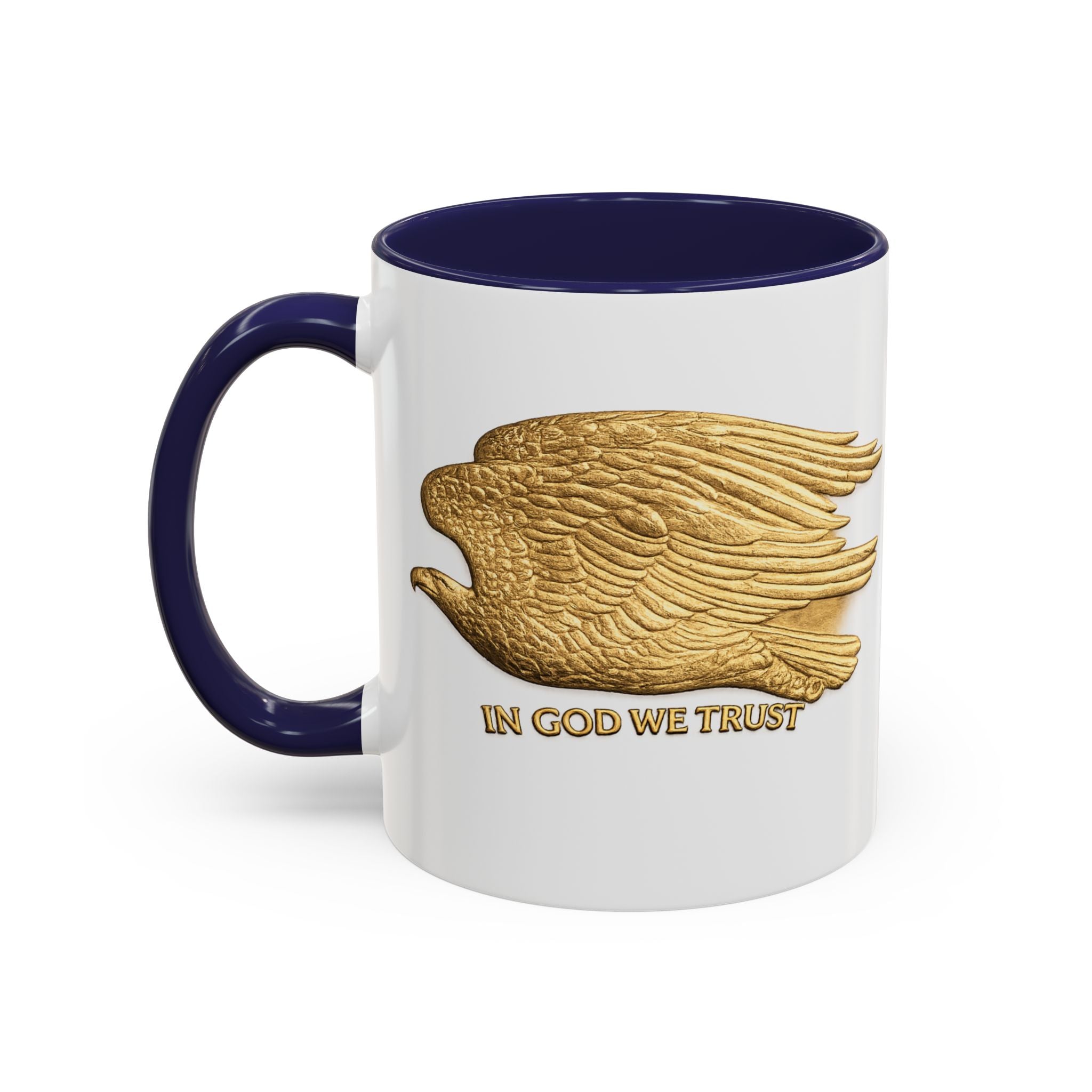Gold Eagle "In God We Trust" Accent Coffee Mug