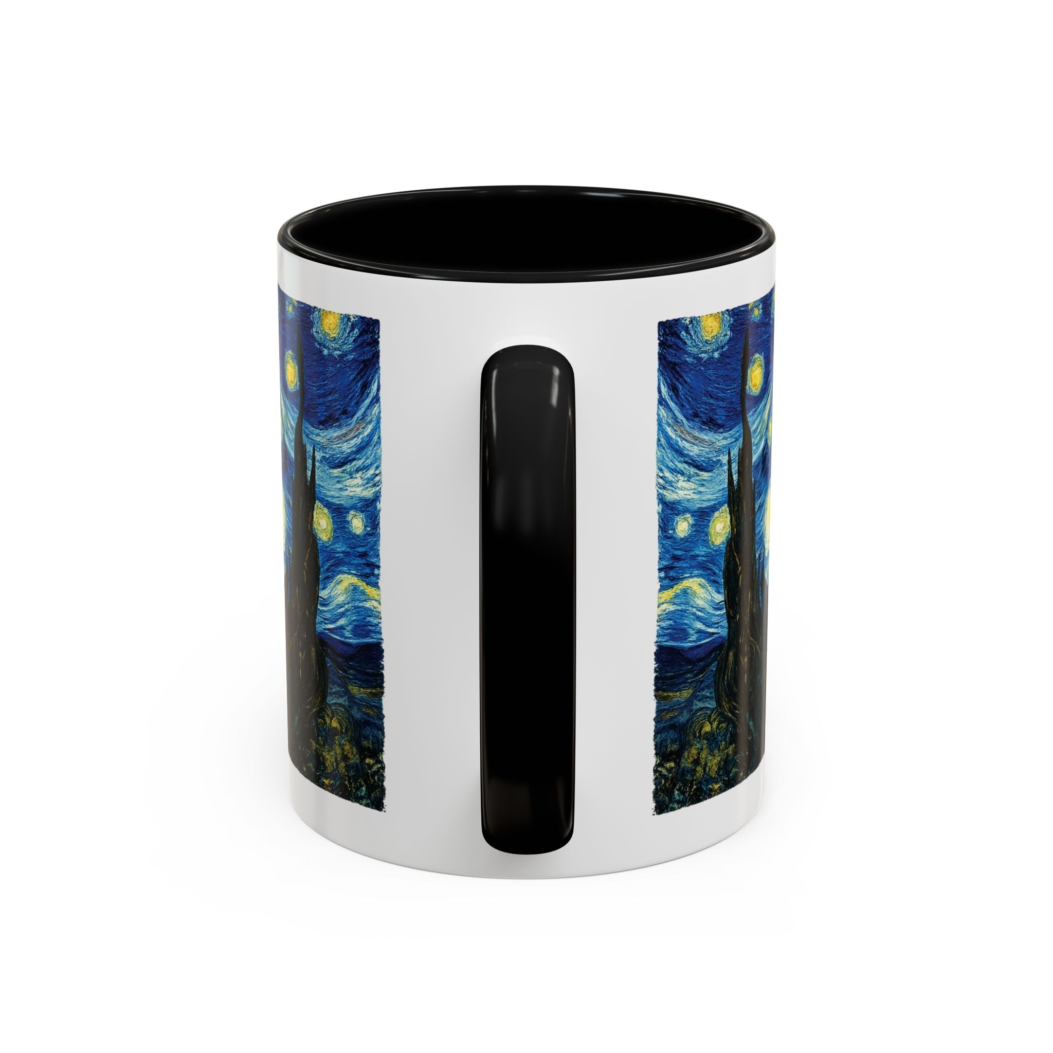 Starry Night Accent Coffee Mug — Van Gogh Style Night Sky Coffee Cup (11/15oz)
