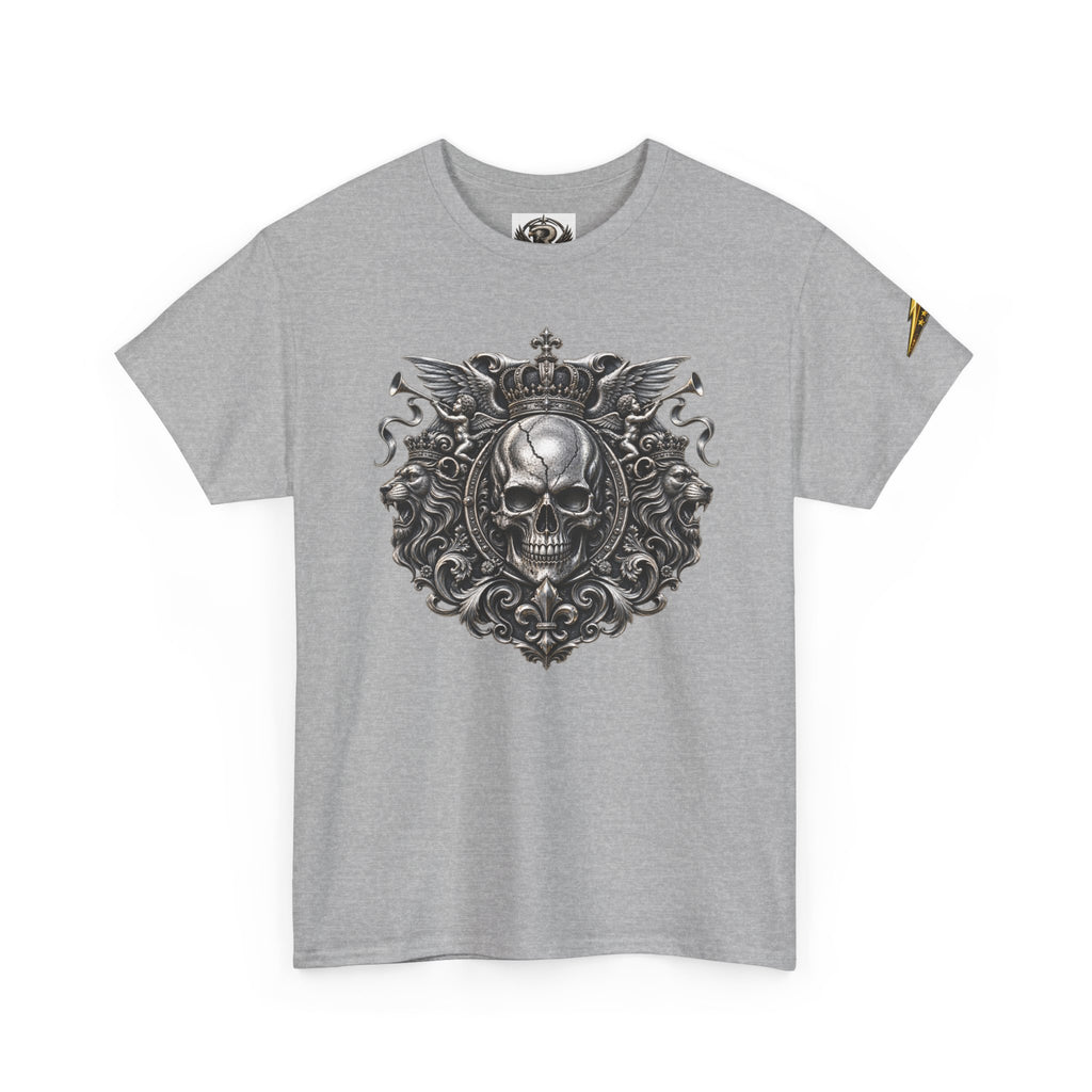 Skull Crest Tee – Gothic Crowned Skull Graphic T-Shirt