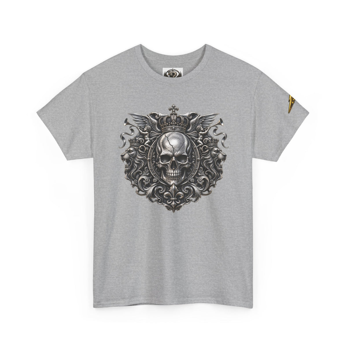 Skull Crest Tee – Gothic Crowned Skull Graphic T-Shirt