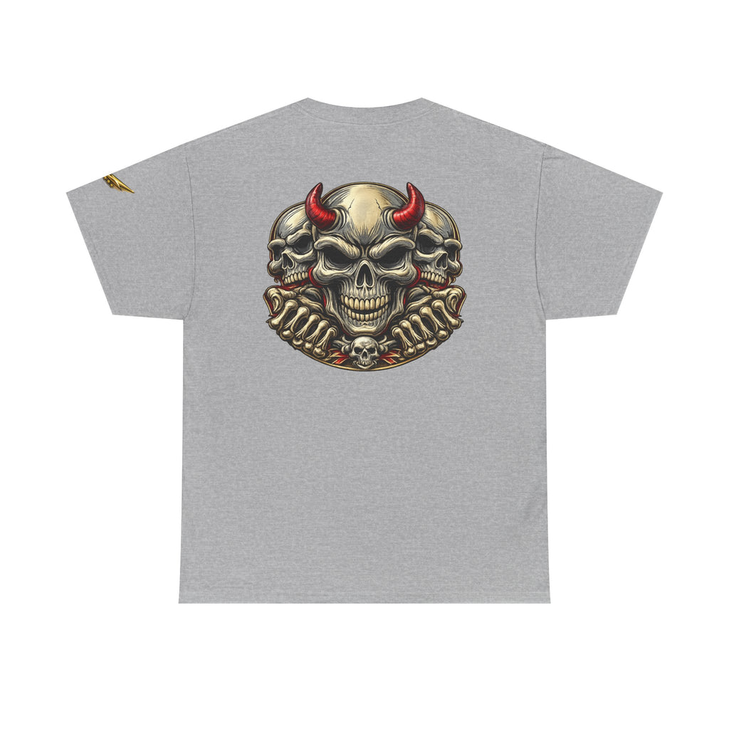 Devil Skull Tee — Gothic Skull Back Graphic T-Shirt
