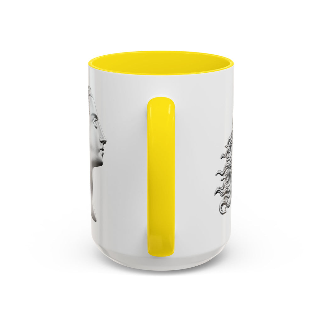 Sculpted Profile Accent Coffee Mug — Classical Bust Design (11/15 oz)