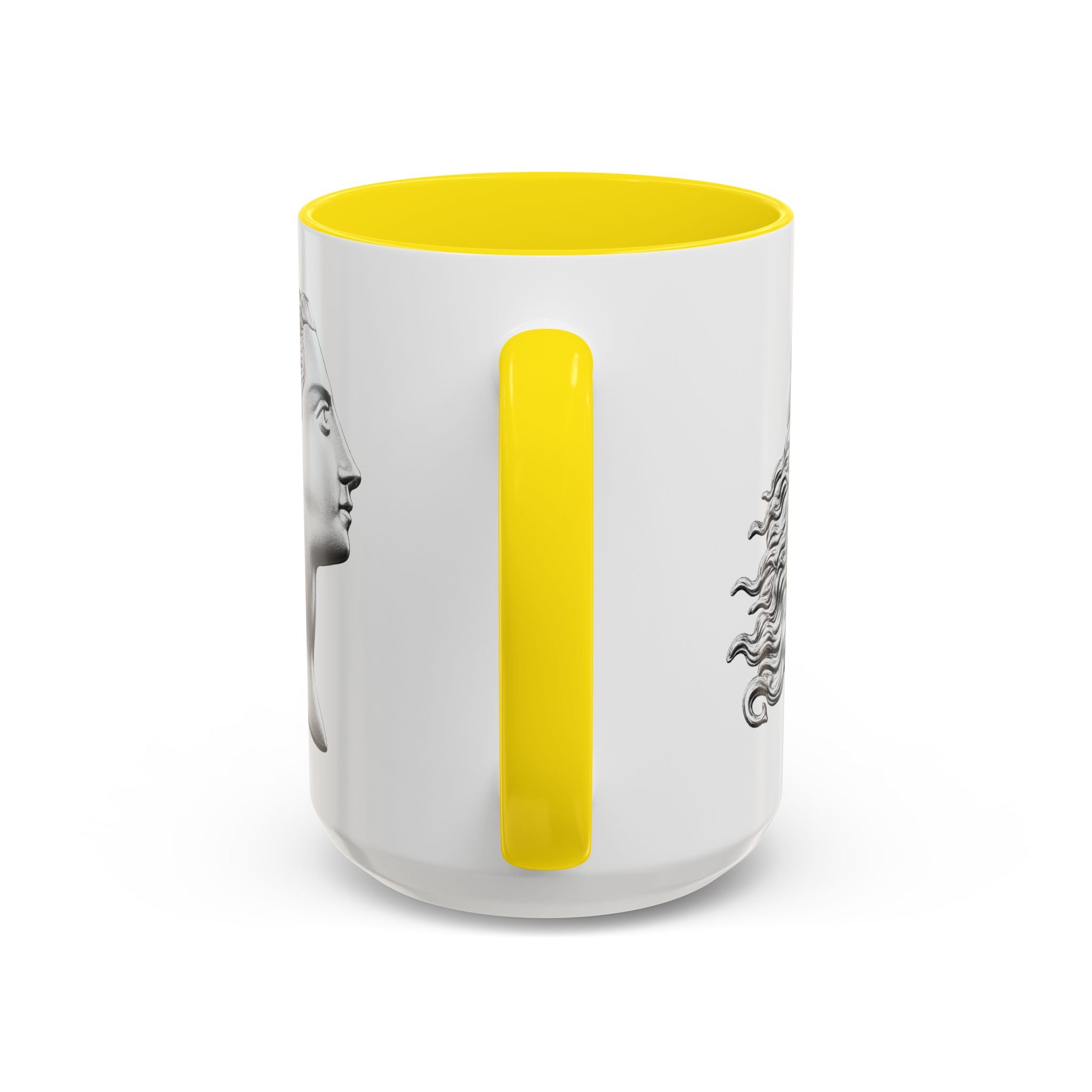 Sculpted Profile Accent Coffee Mug — Classical Bust Design (11/15 oz)