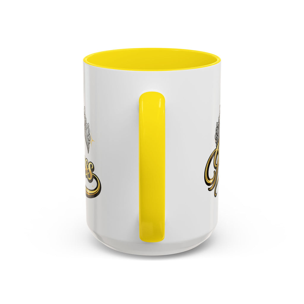 Princess Crown Accent Coffee Mug — Gold Script 11/15oz