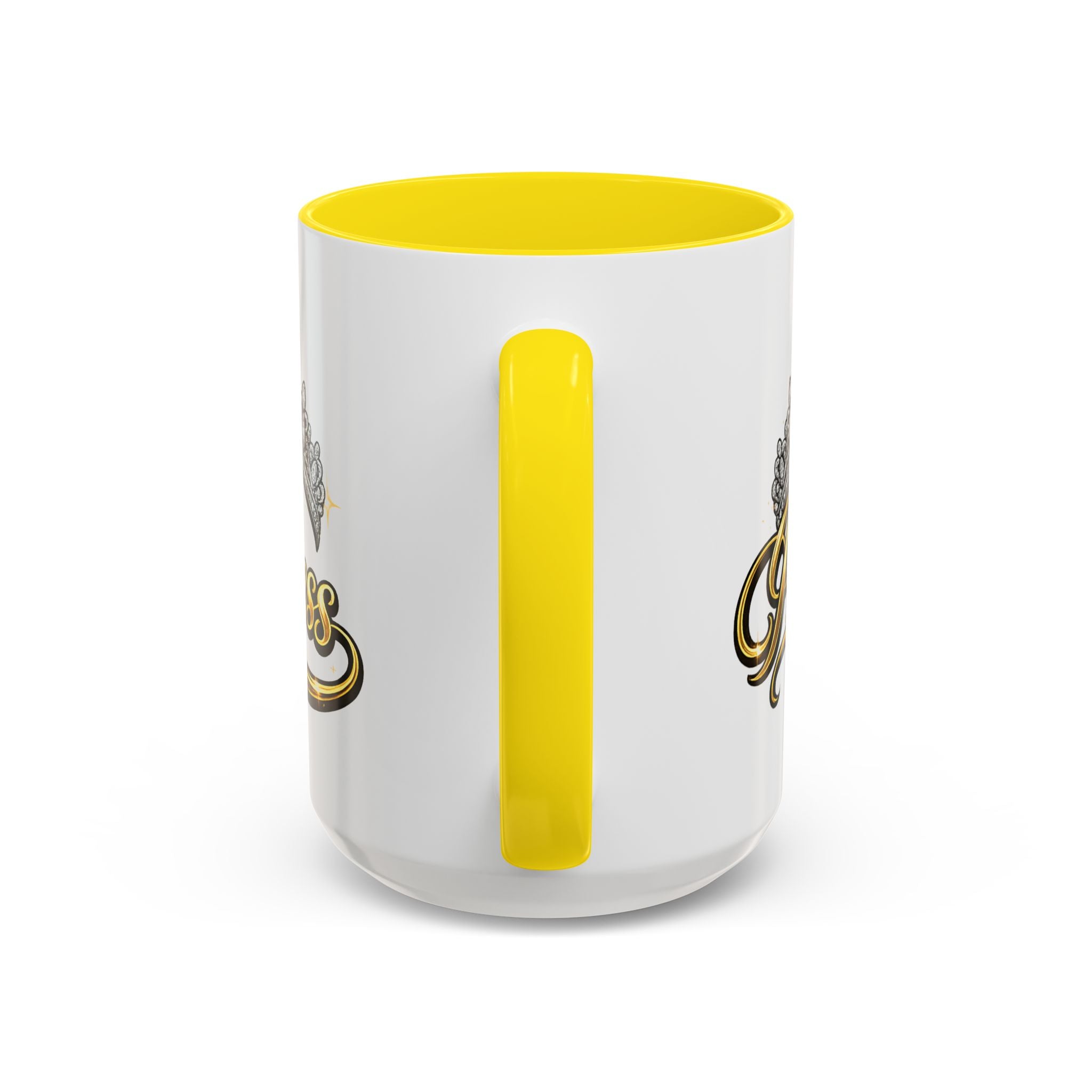 Princess Crown Accent Coffee Mug — Gold Script 11/15oz