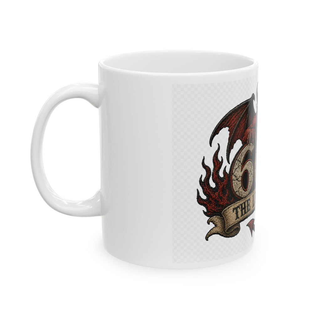 665 'The Lesser Evil' Devil Ceramic Mug — 11oz & 15oz Coffee Cup