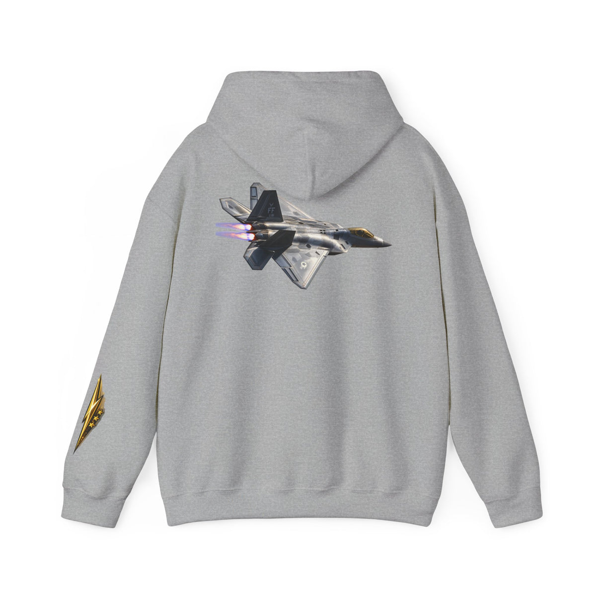 F-22 Raptor Jet Hoodie — Military Aircraft Pilot Flight Sweatshirt