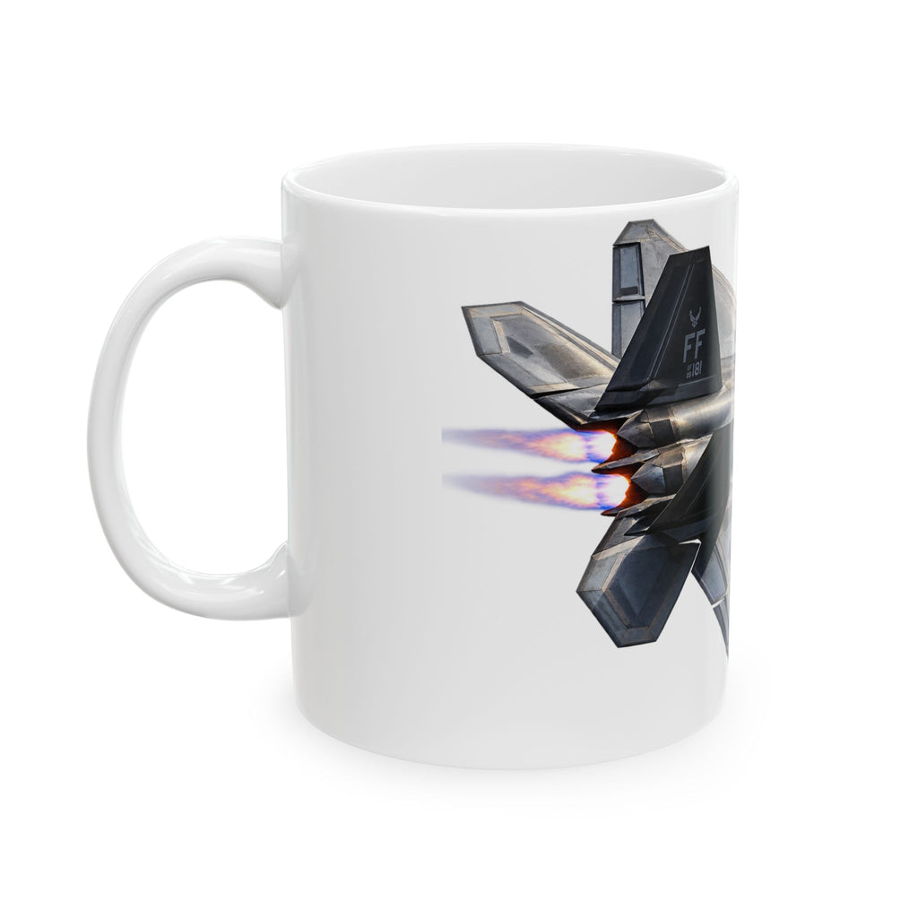Stealth Fighter Ceramic Mug – Military Jet Coffee Cup (11oz/15oz)