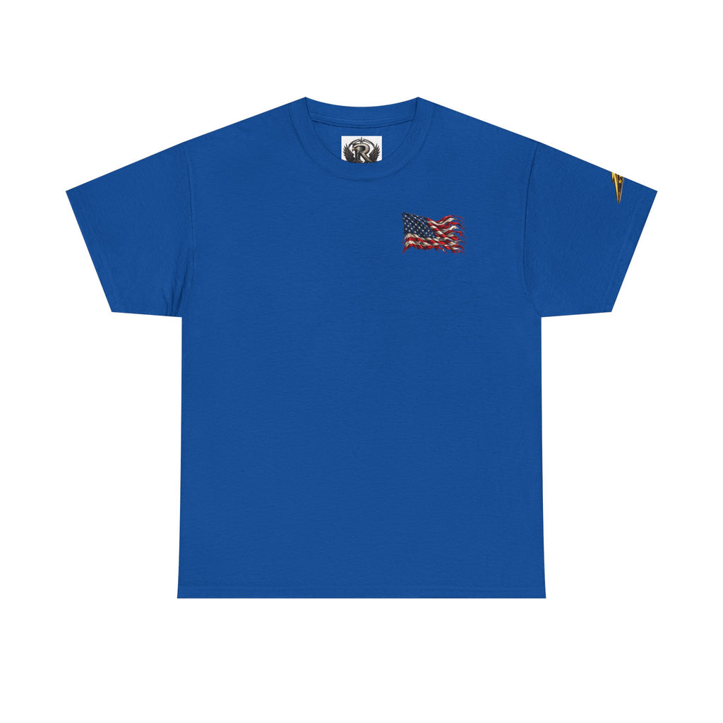 Aviation Fighter Jet T-Shirt — Vintage USAF Flag Graphic Tee