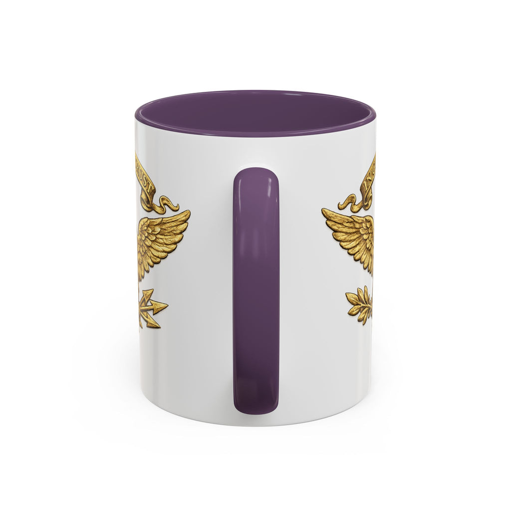 Gold Eagle 'In God We Trust' Accent Coffee Mug — Patriotic 11/15oz
