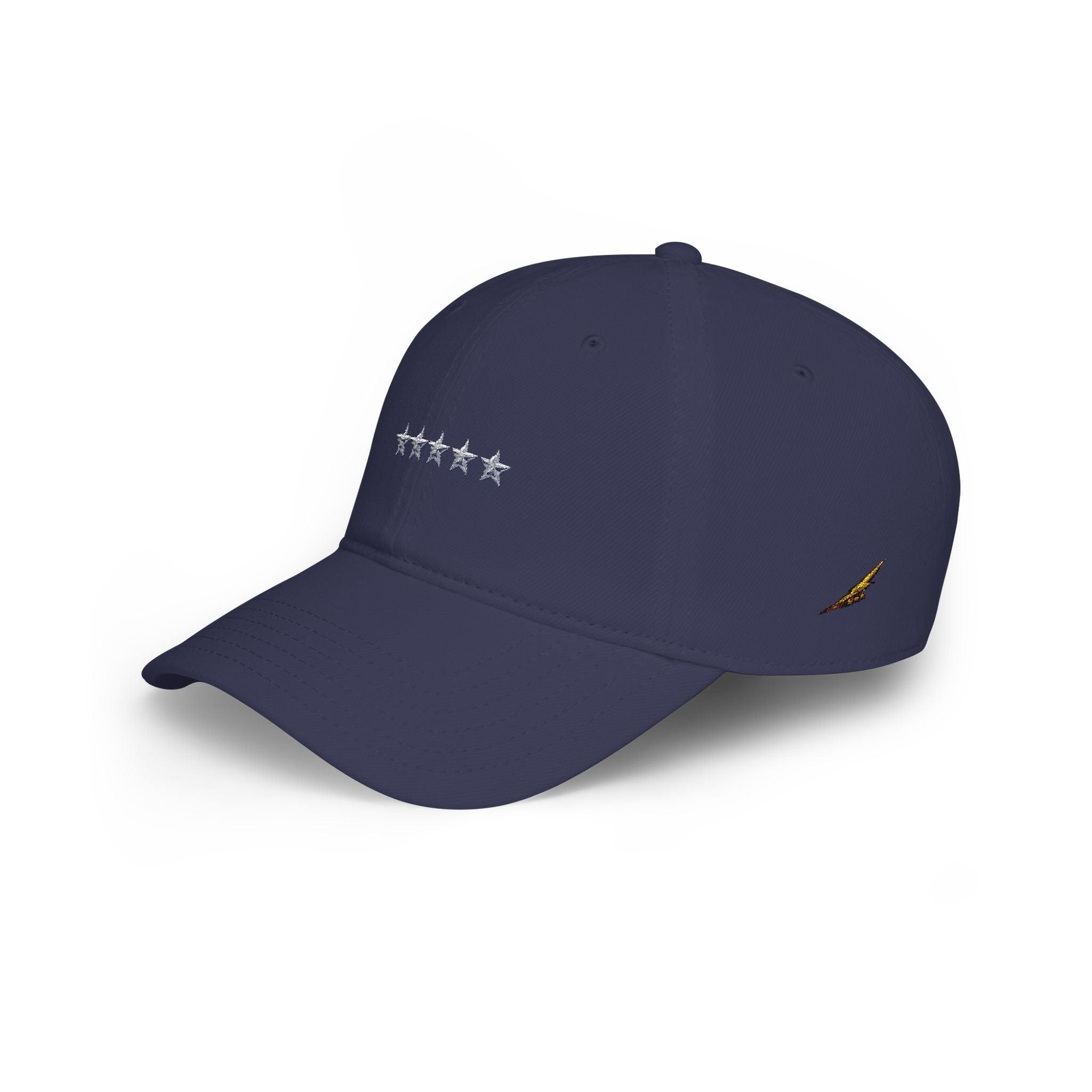 Low Profile Cap with Five Stars Embroidery – Patriotic Baseball Hat