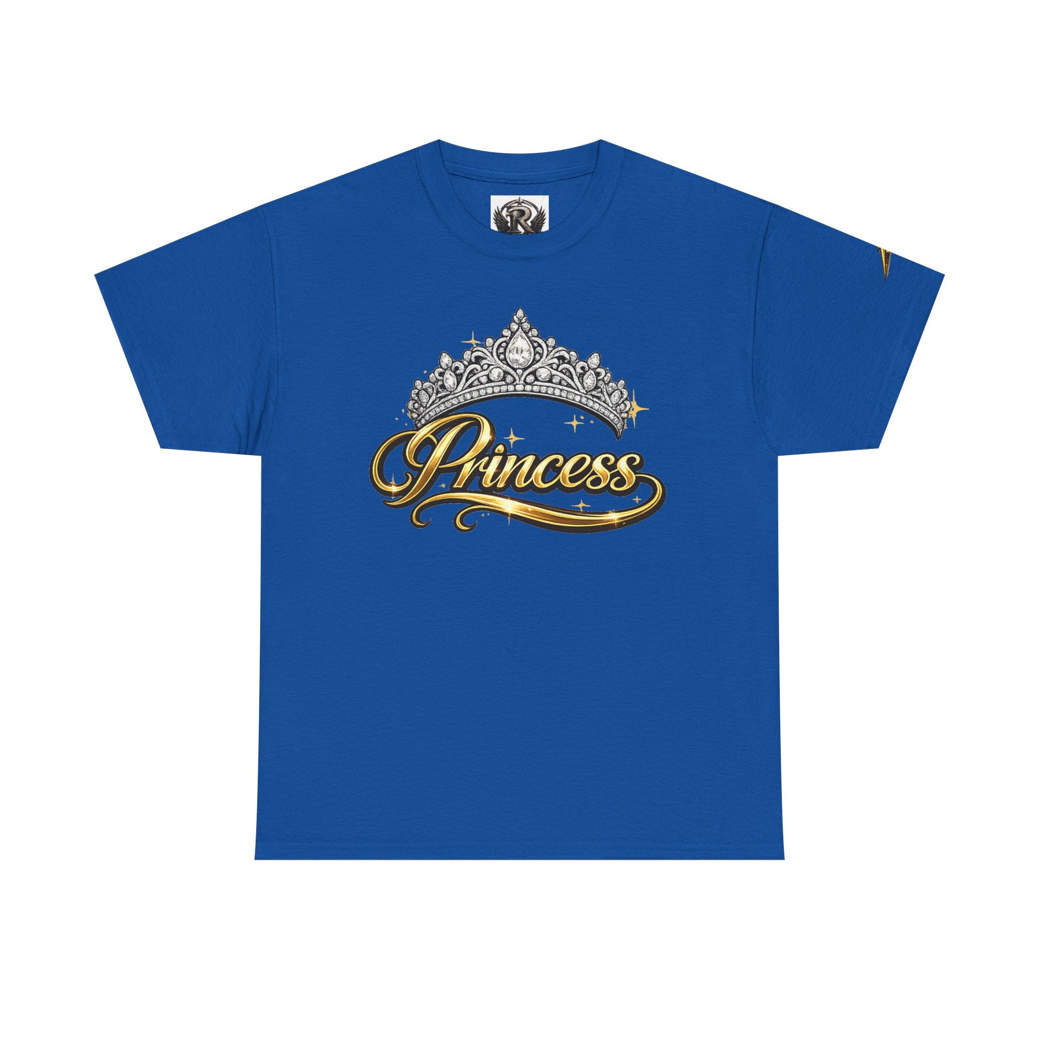 Princess Tiara T-Shirt — Gold Script Graphic Tee