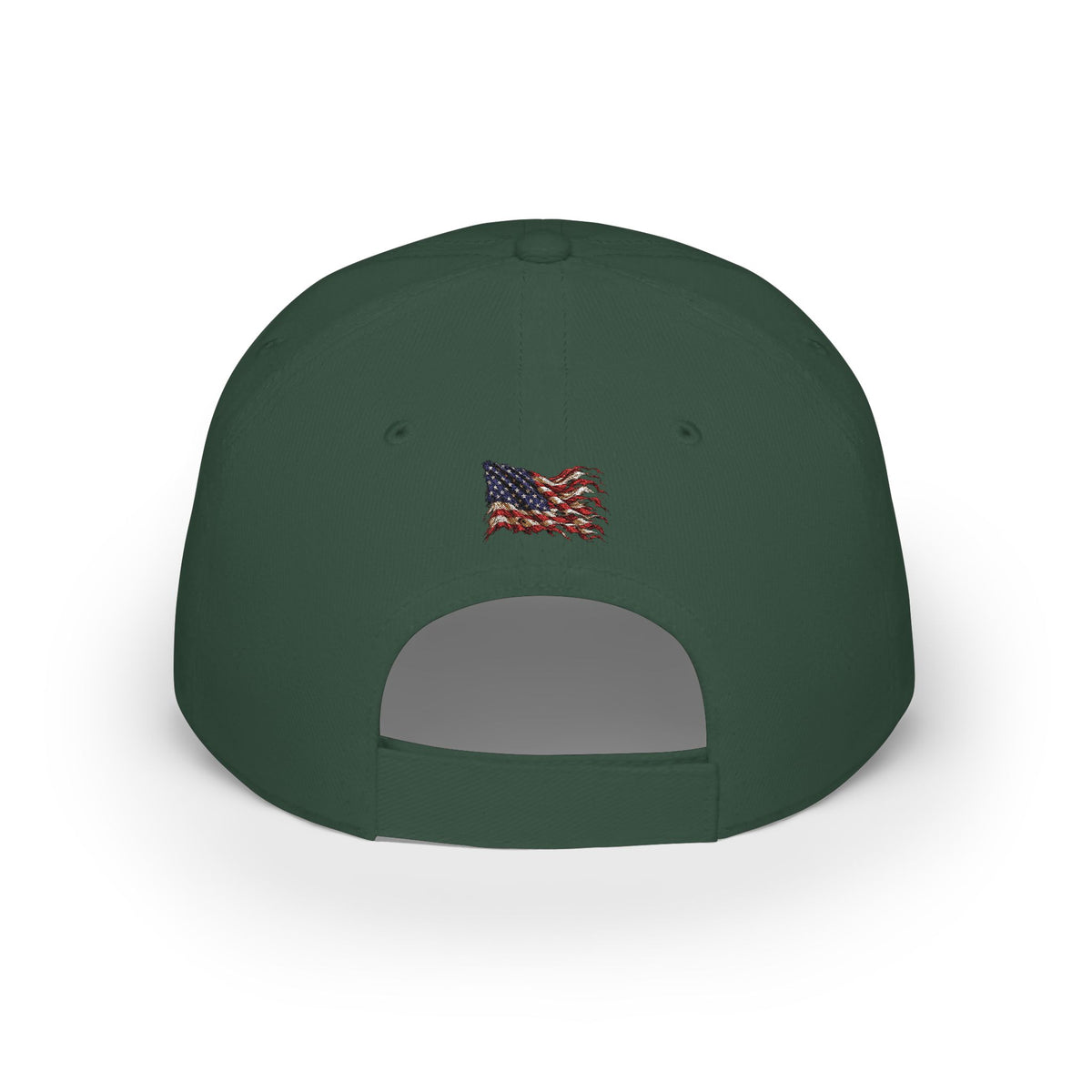Broke & Retired Low Profile Baseball Cap – Funny Retirement Hat with American Flag Accent
