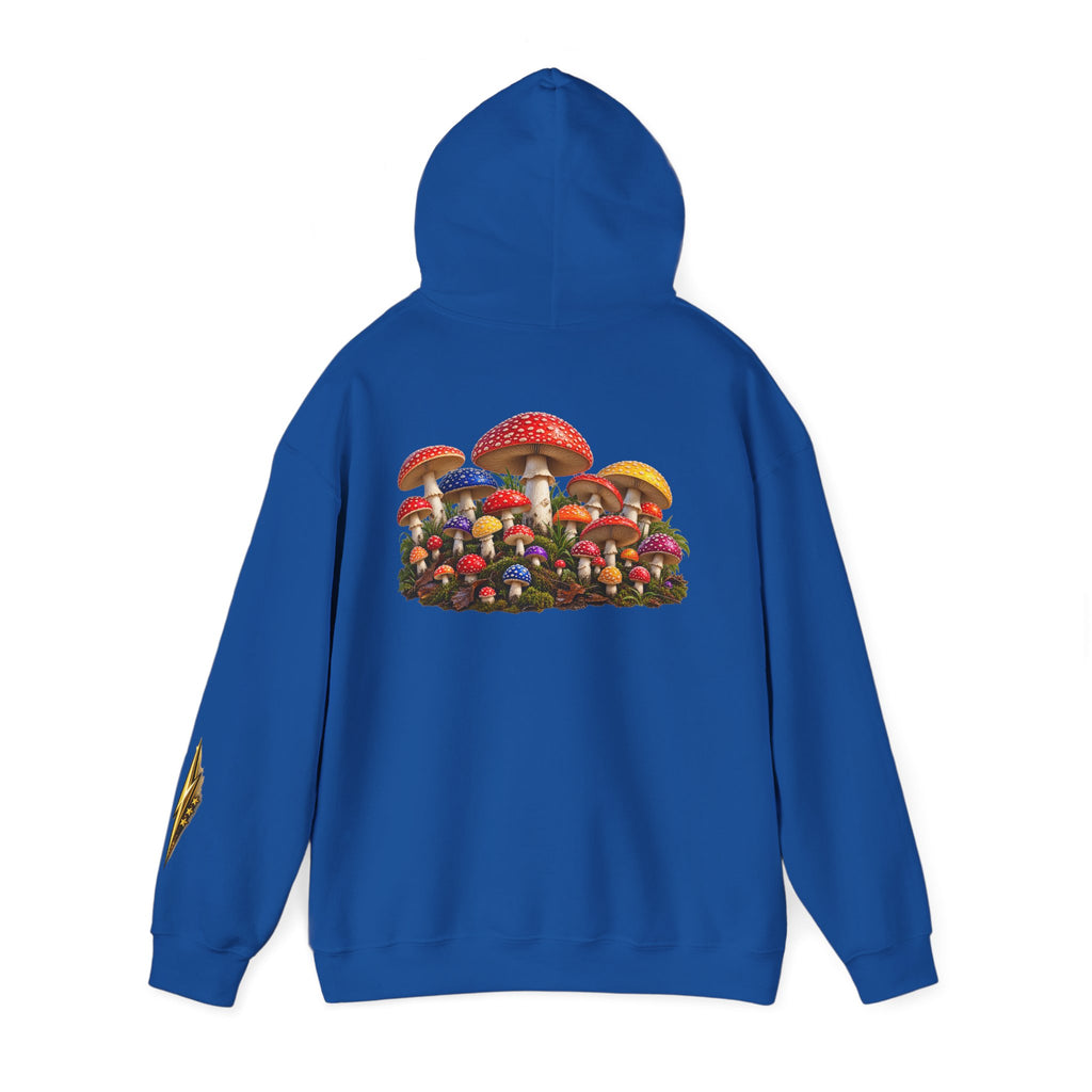 Mushroom Hoodie — Vintage Fly Agaric Fungi Graphic Pullover