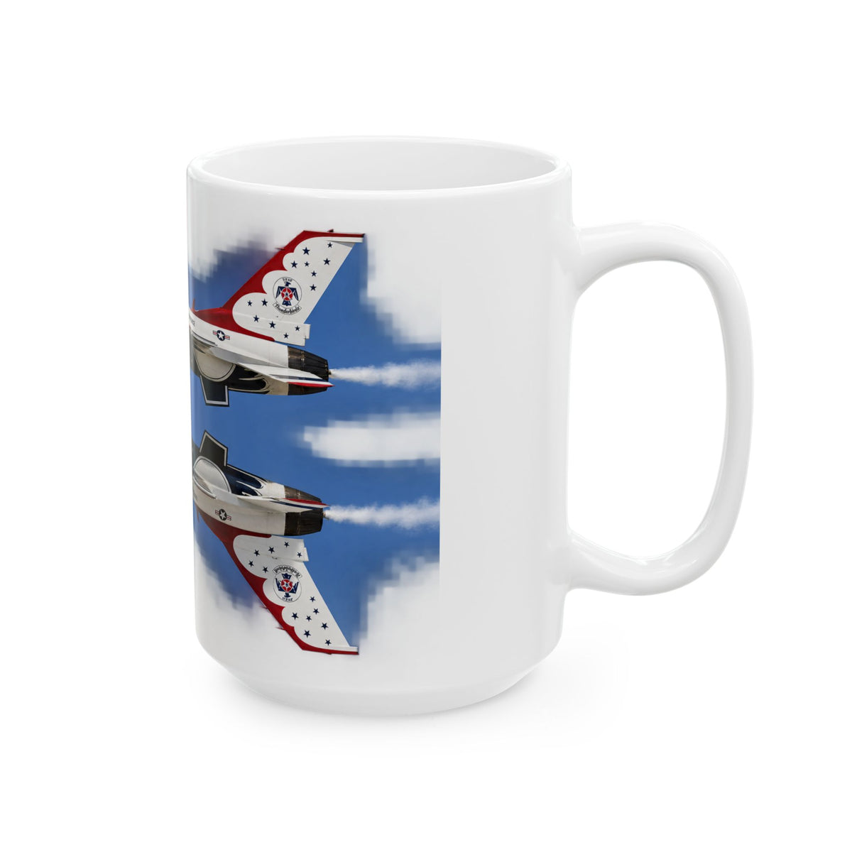 Thunderbirds Fighter Jet Ceramic Mug — Military Aviation Coffee Cup (11oz, 15oz)