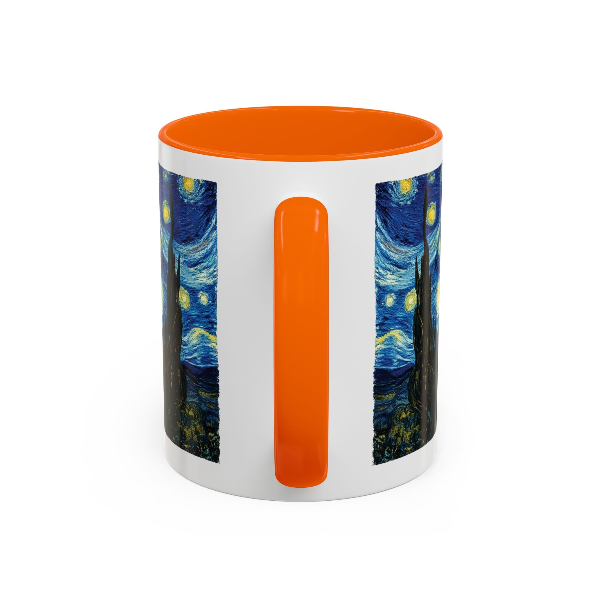 Starry Night Accent Coffee Mug — Van Gogh Style Night Sky Coffee Cup (11/15oz)