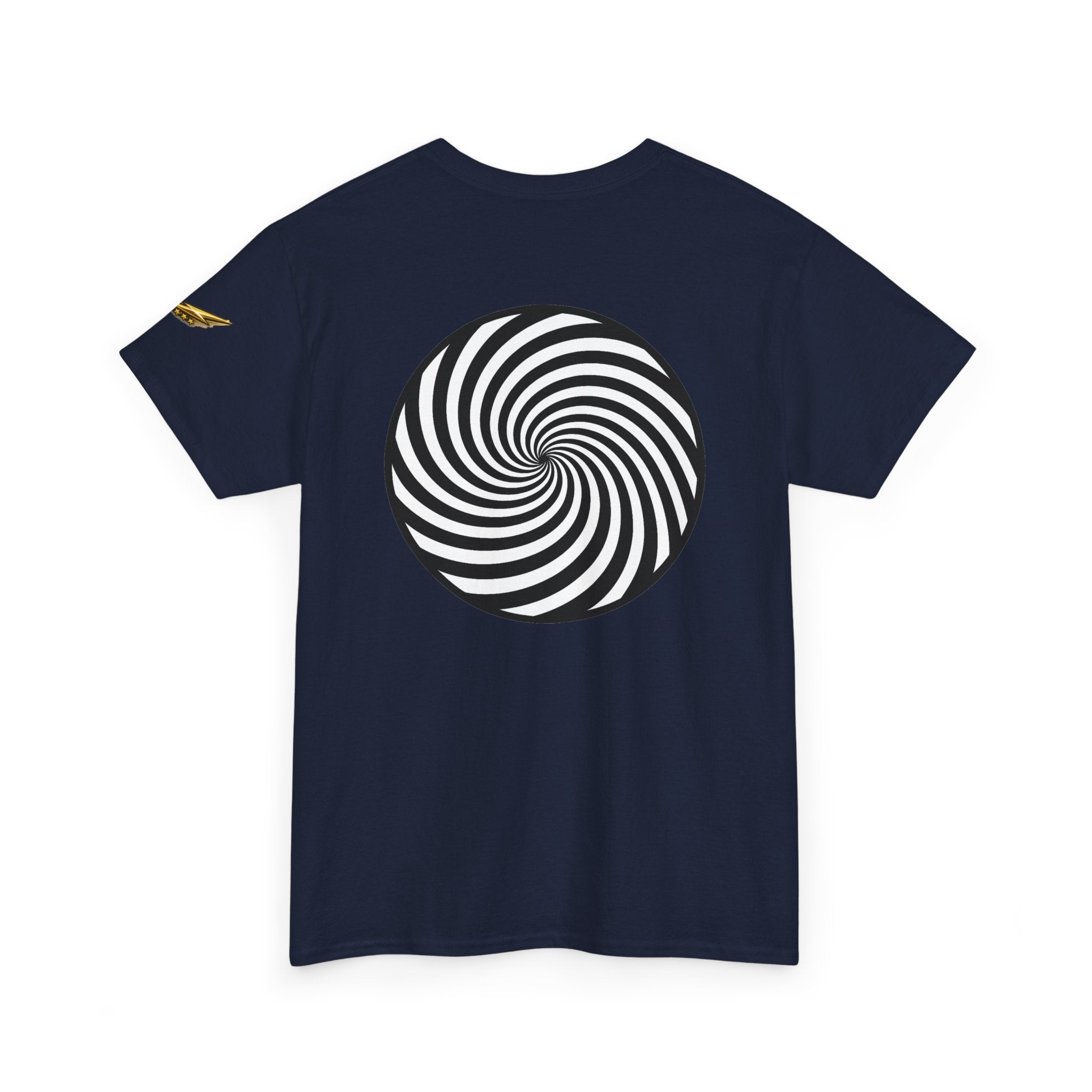 Hypnotic Spiral Tee — Optical Illusion Graphic T-Shirt