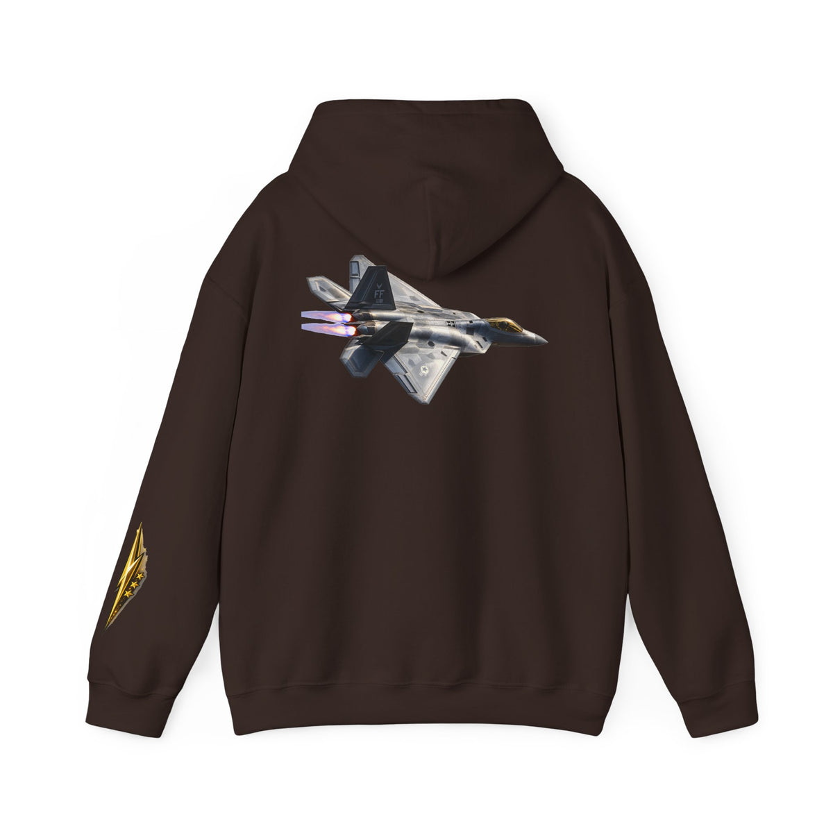 F-22 Raptor Jet Hoodie — Military Aircraft Pilot Flight Sweatshirt
