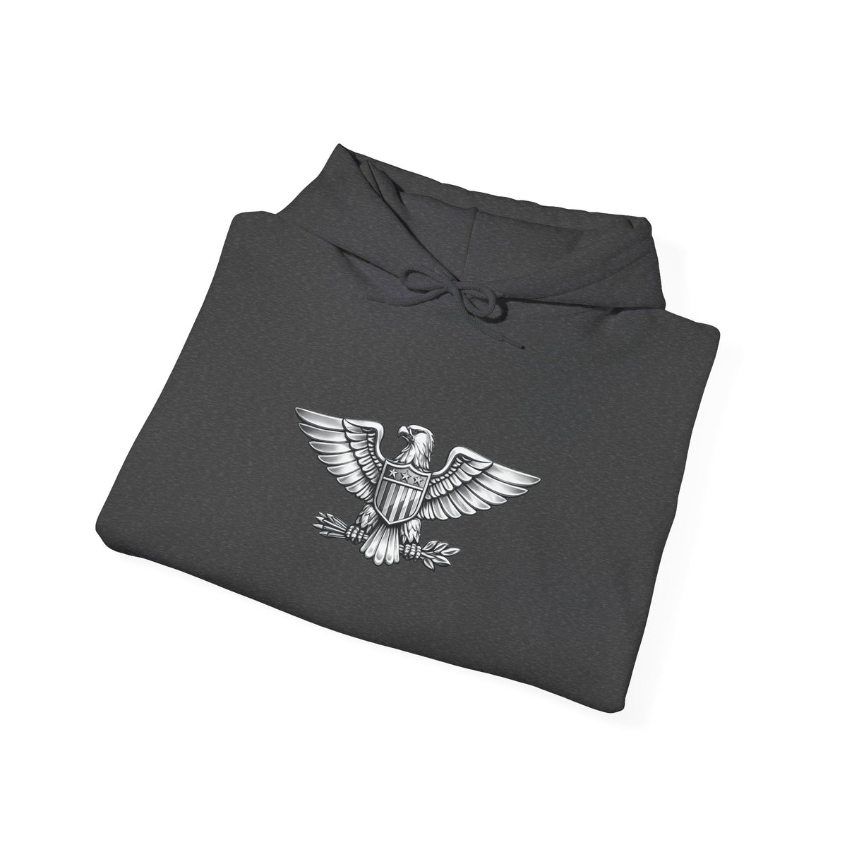 Eagle Emblem Hoodie — Classic Vintage Eagle Chest & Sleeve Graphic