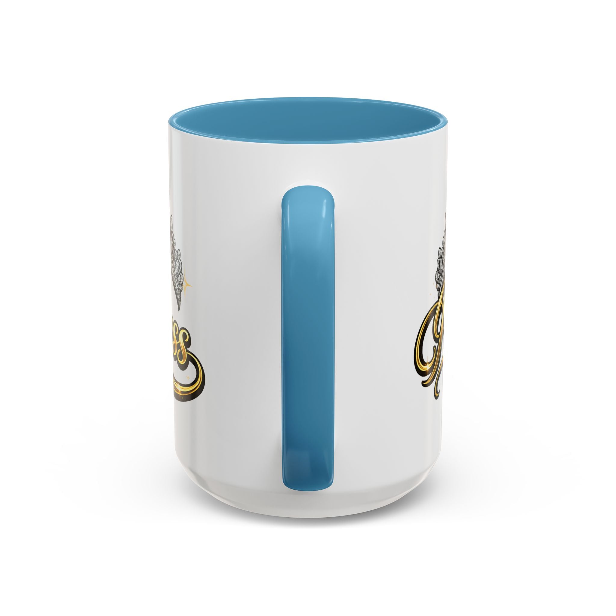 Princess Crown Accent Coffee Mug — Gold Script 11/15oz