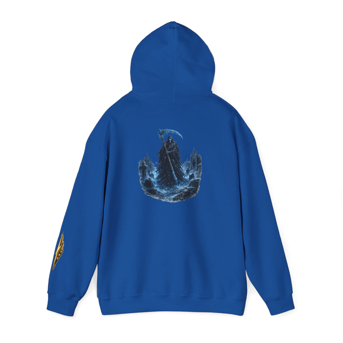 Viking Odin Raven Hoodie — Norse Warrior Wolf Forest Graphic Hoodie