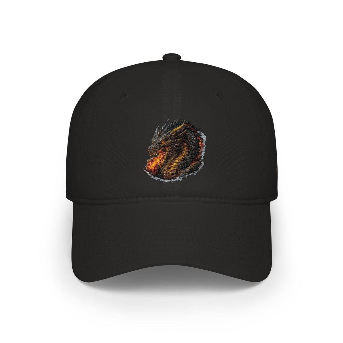 Dragon Head Embroidered Cap — Low Profile Baseball Hat
