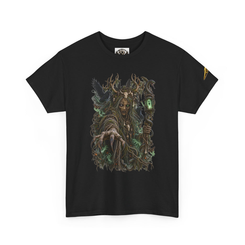Forest Witch Graphic Tee — Dark Fantasy Nature Spirit T-Shirt
