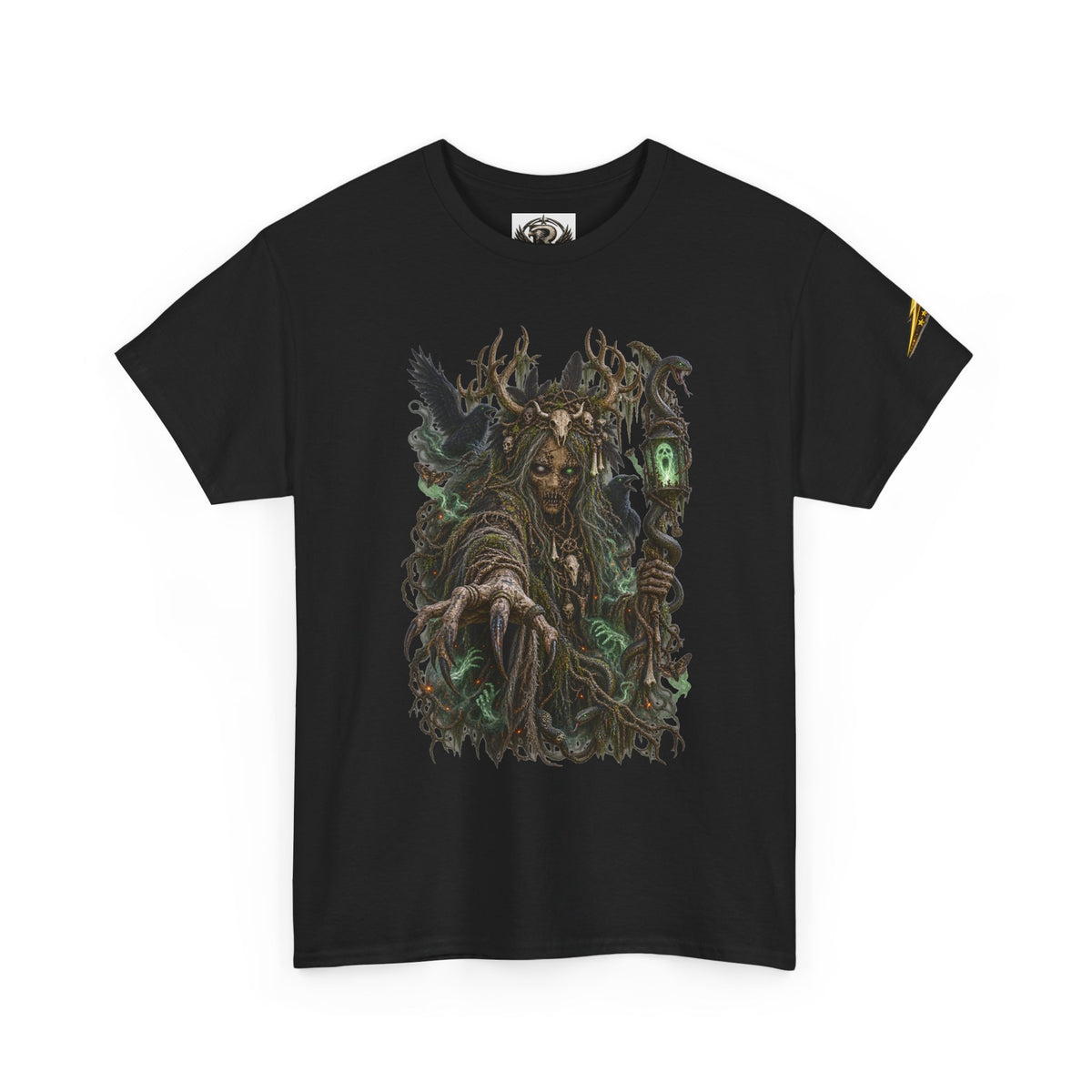 Forest Witch Graphic Tee — Dark Fantasy Nature Spirit T-Shirt