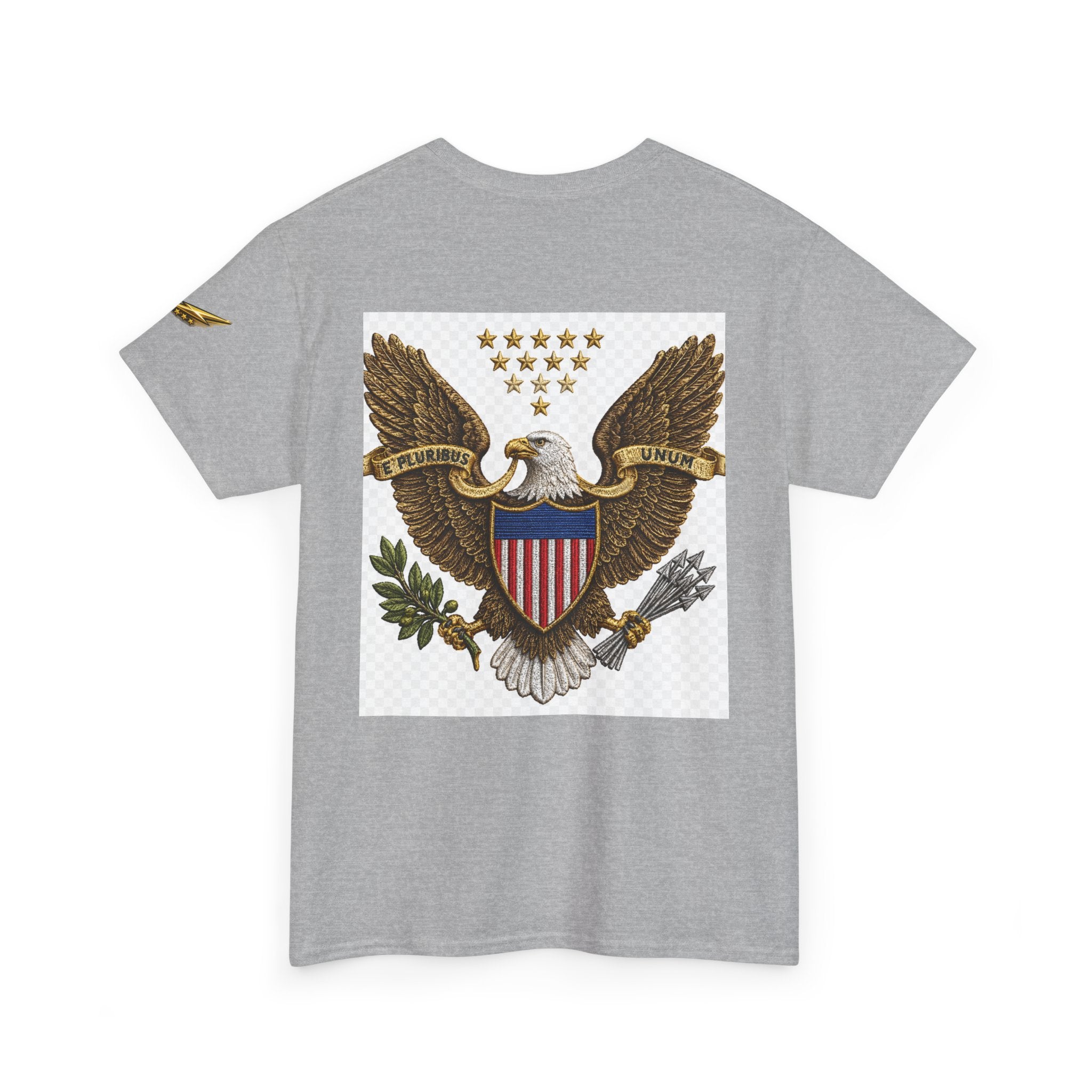 T-Shirt — Vintage American Eagle Graphic Tee with Shield & Stars