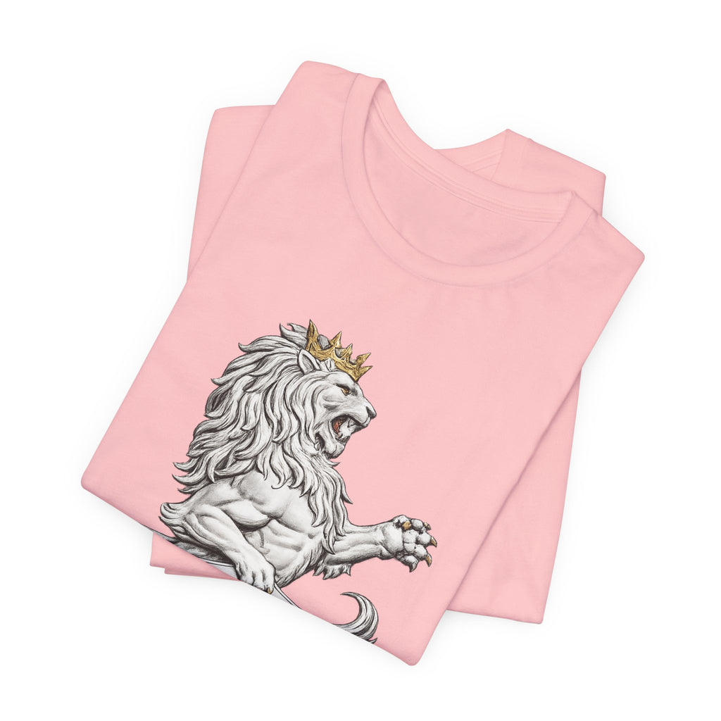 Lion Crest T-Shirt — Regal Sun Shield Graphic Tee