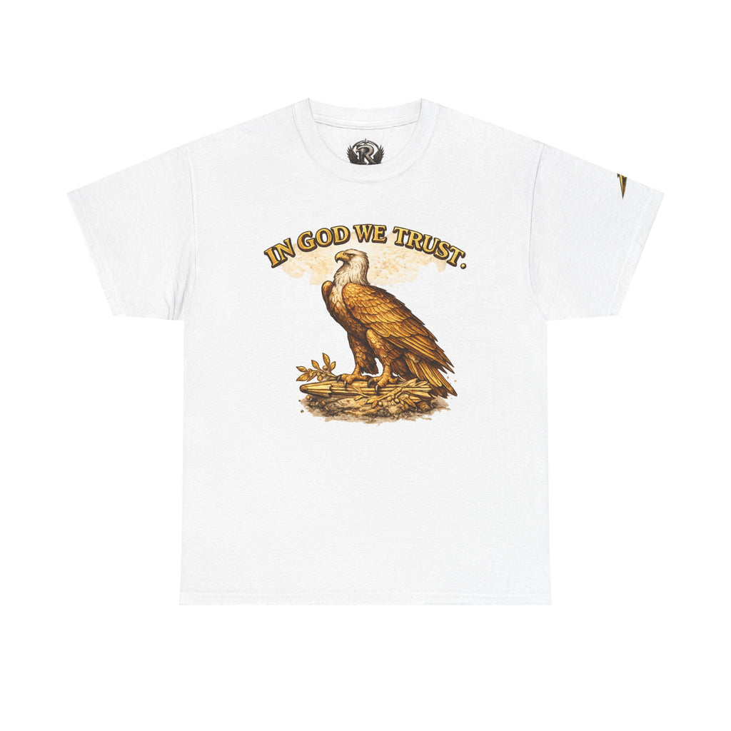 T-Shirt — "In God We Trust" Eagle & American Flag Patriotic Tee