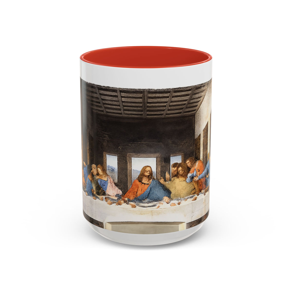 Last Supper Accent Coffee Mug — Religious Art Ceramic Coffee Cup (11/15oz)