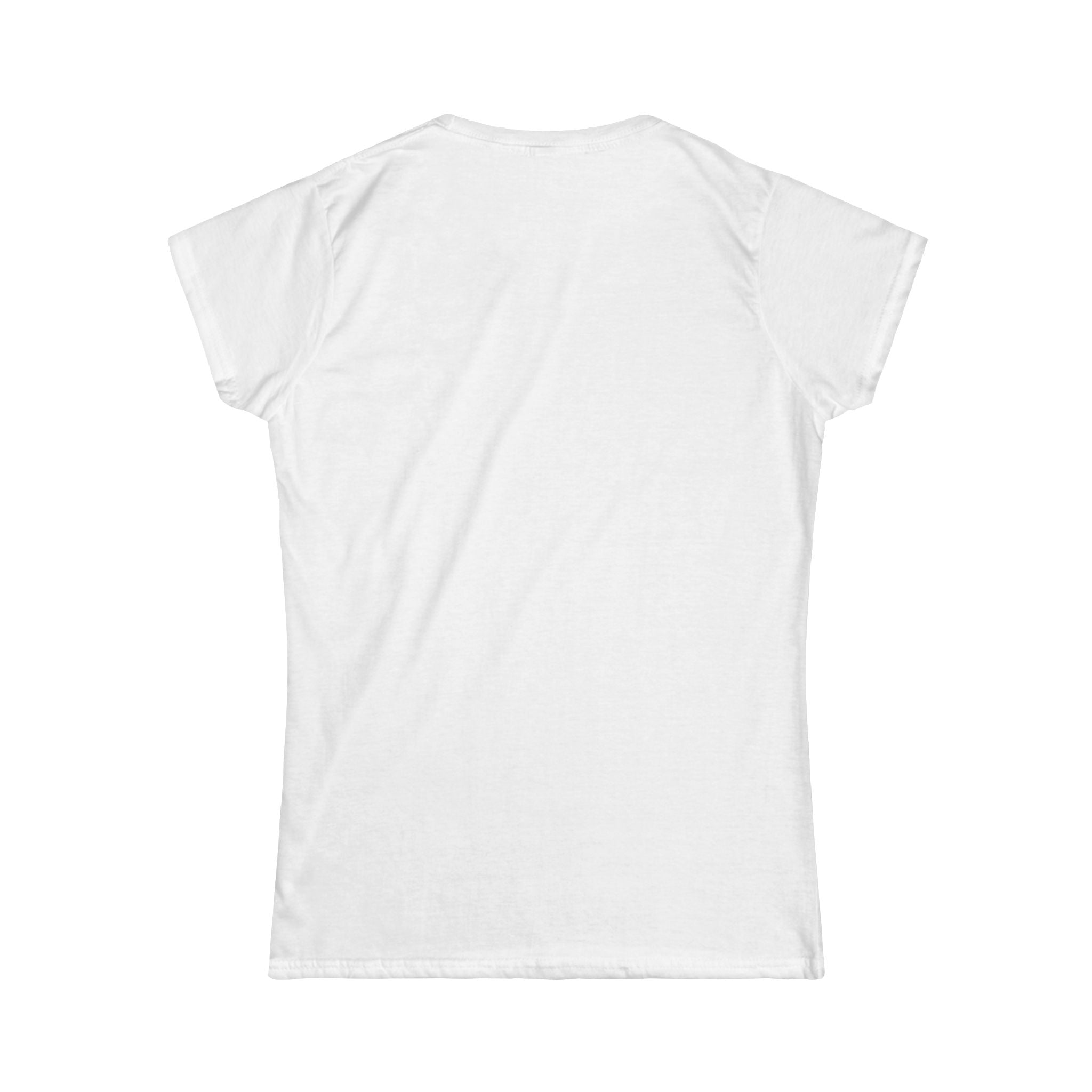 Women's Softstyle Tee — 'Eyes Up Here' Minimal Graphic Shirt