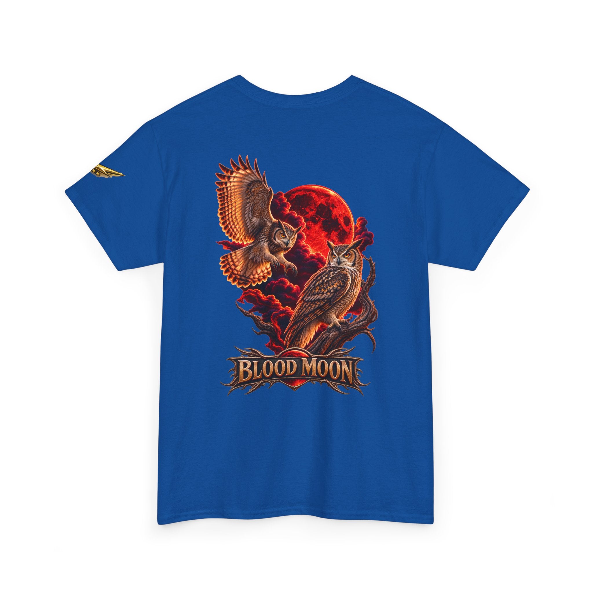 T-Shirt — 'Blood Moon' Owl Graphic Tee