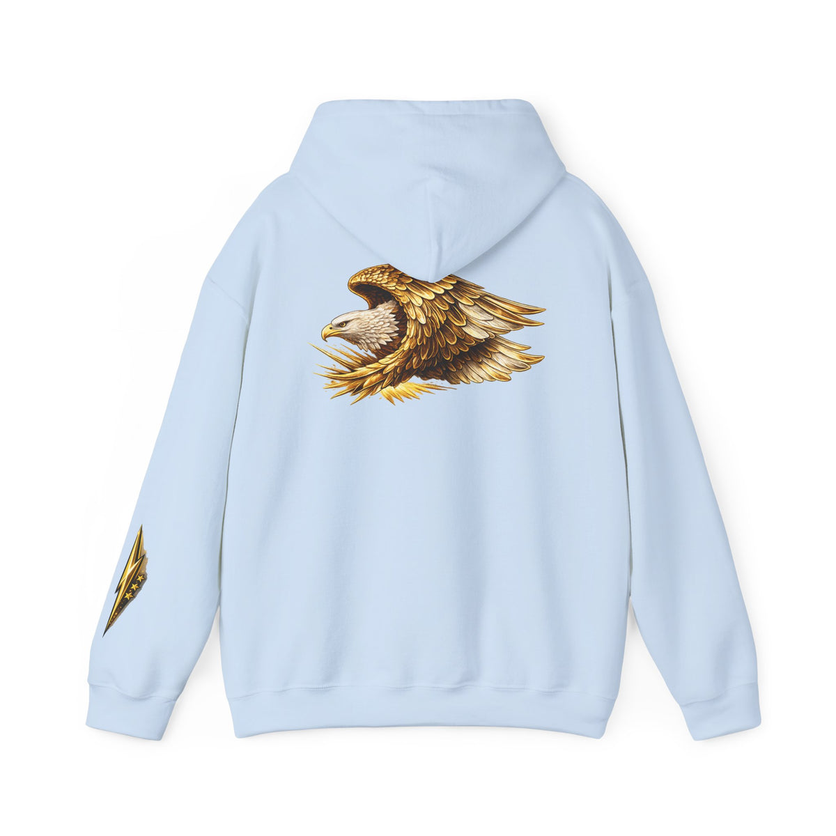Eagle Wings Hoodie — Golden Bald Eagle Graphic Pullover