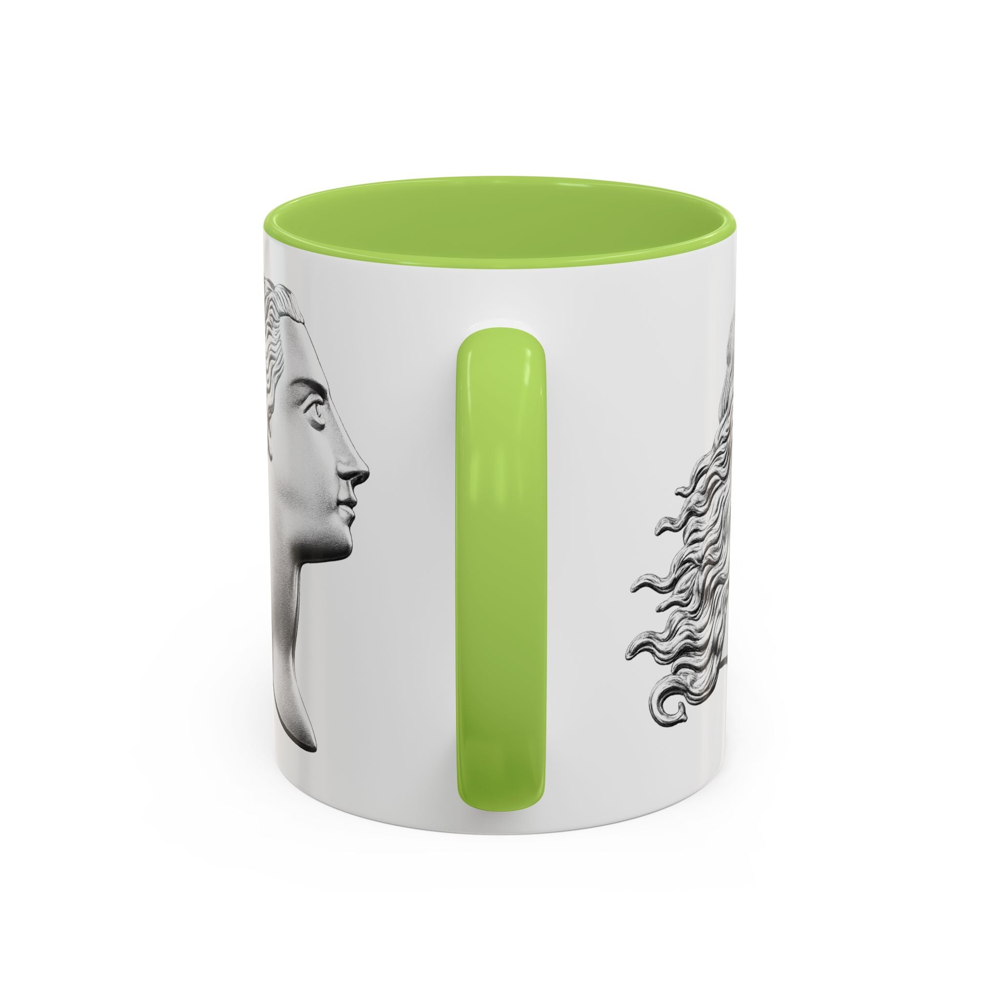 Sculpted Profile Accent Coffee Mug — Classical Bust Design (11/15 oz)