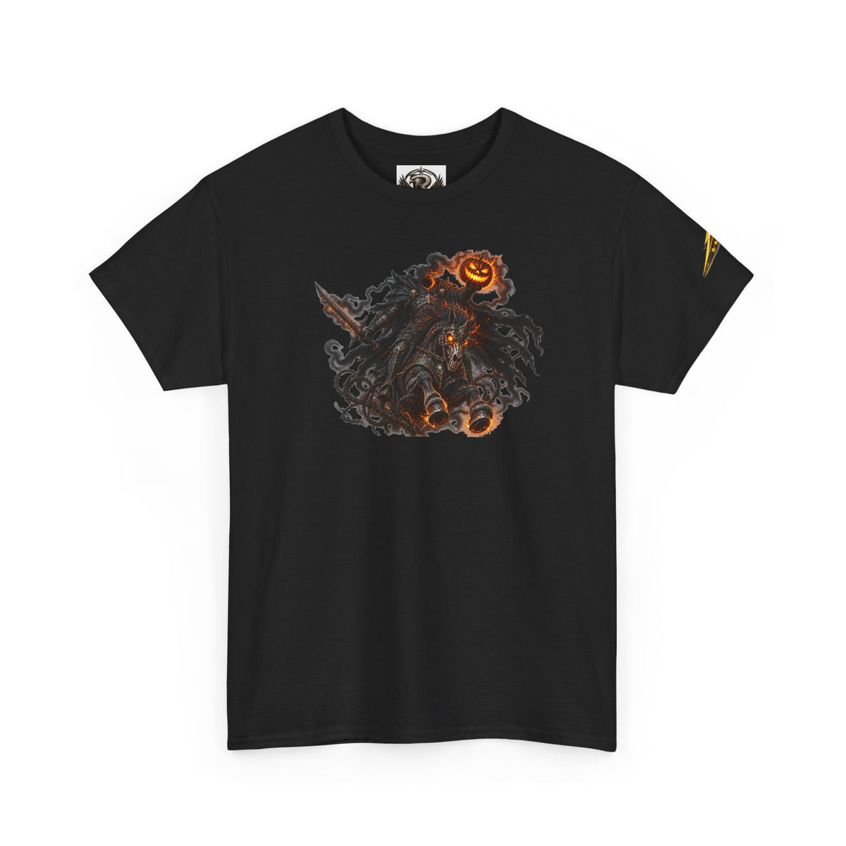 T-Shirt — Gothic Pumpkin Skull Graphic Tee (Halloween Horror Vibe)